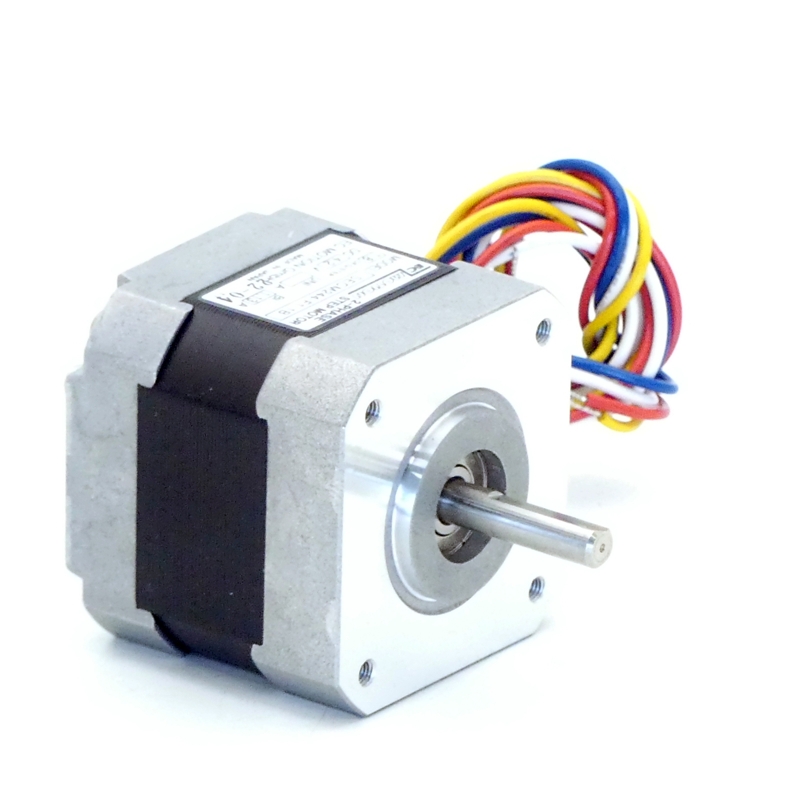 NEMA17 2-Phasen-Schrittmotor 1.8° 0.37Nm Litzen:4 1.13A 2-Wellenenden:5mm  Neu OVP