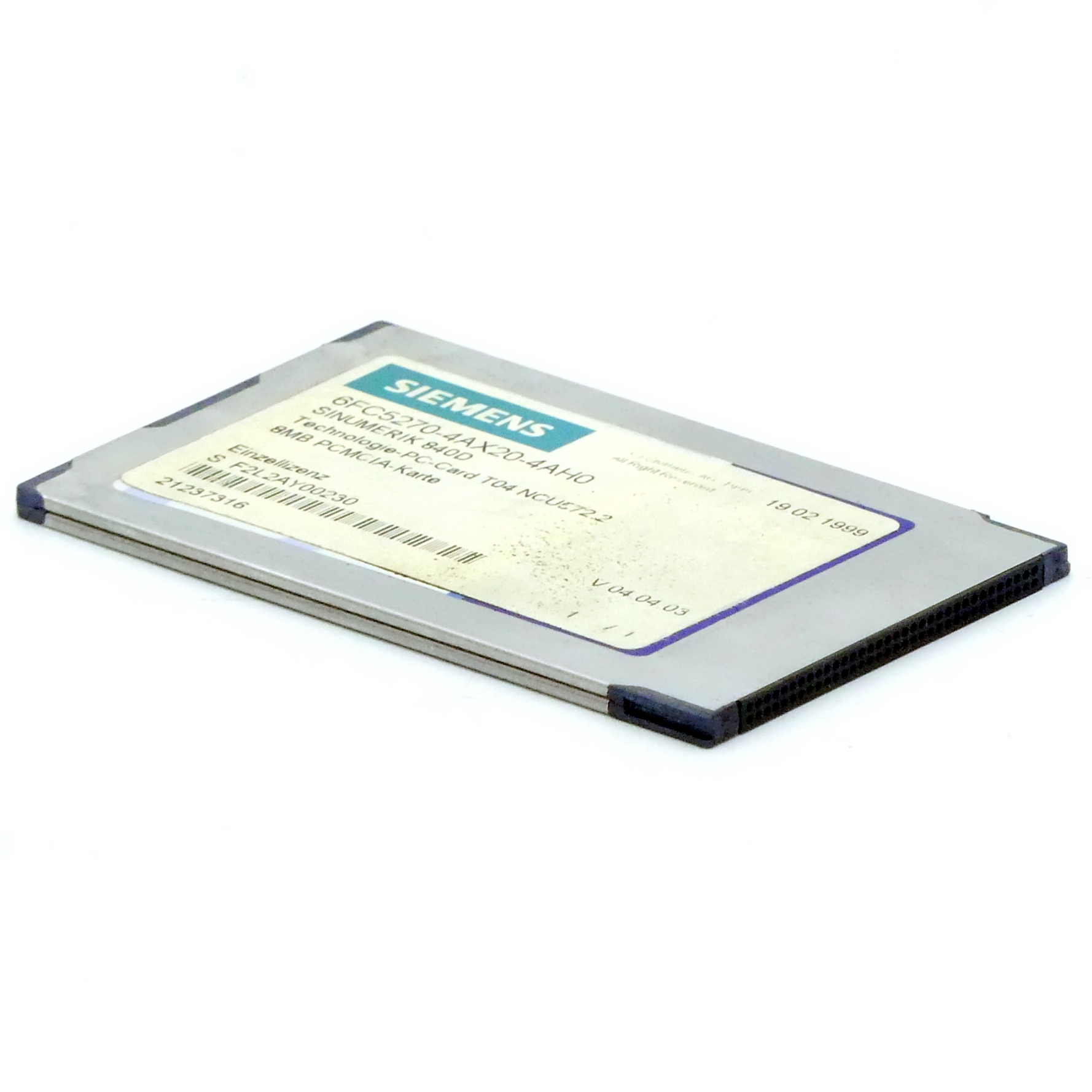Sinumerik 840D 8MB PCMCIA Card  