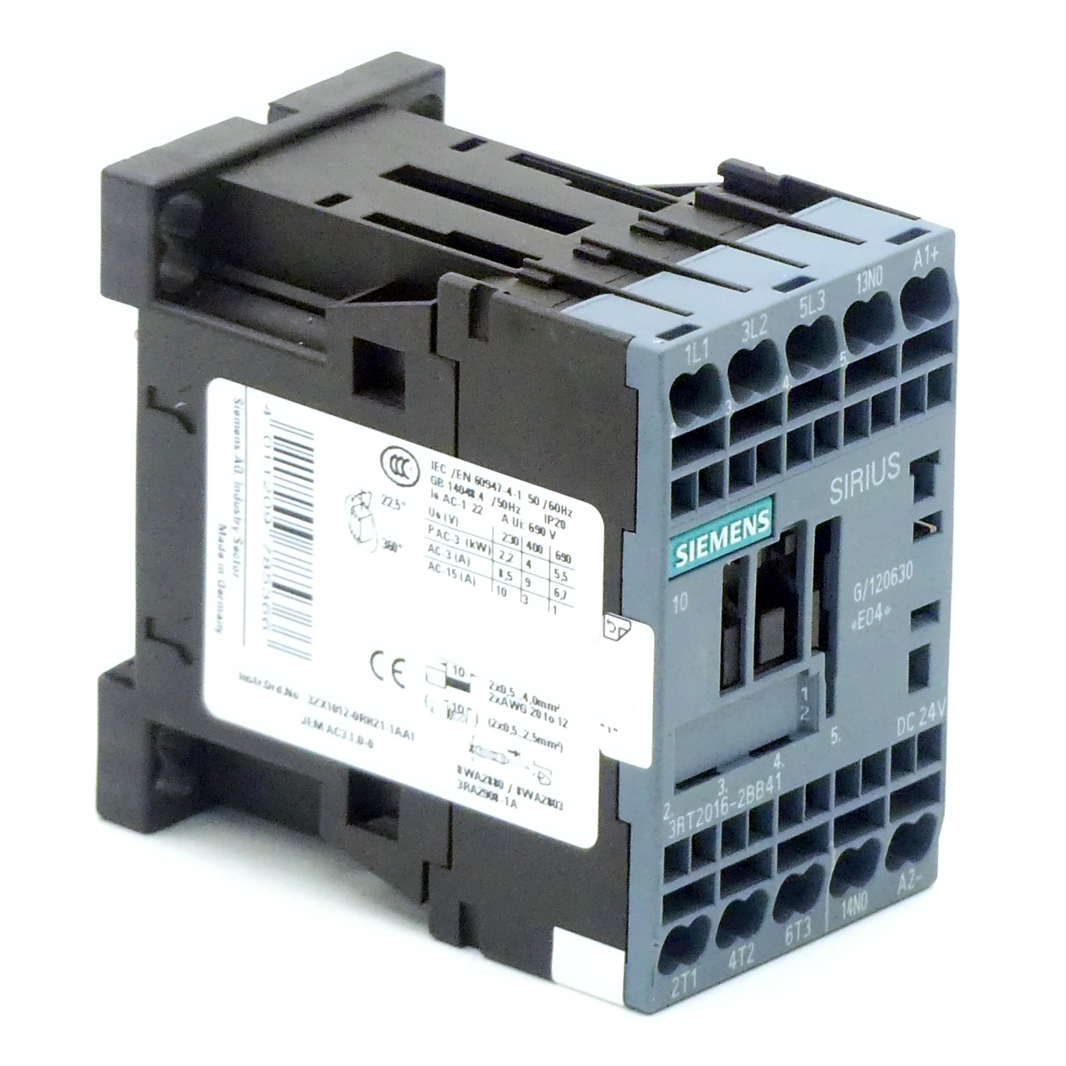 Leistungsschütz 3RT2016-2BB41  