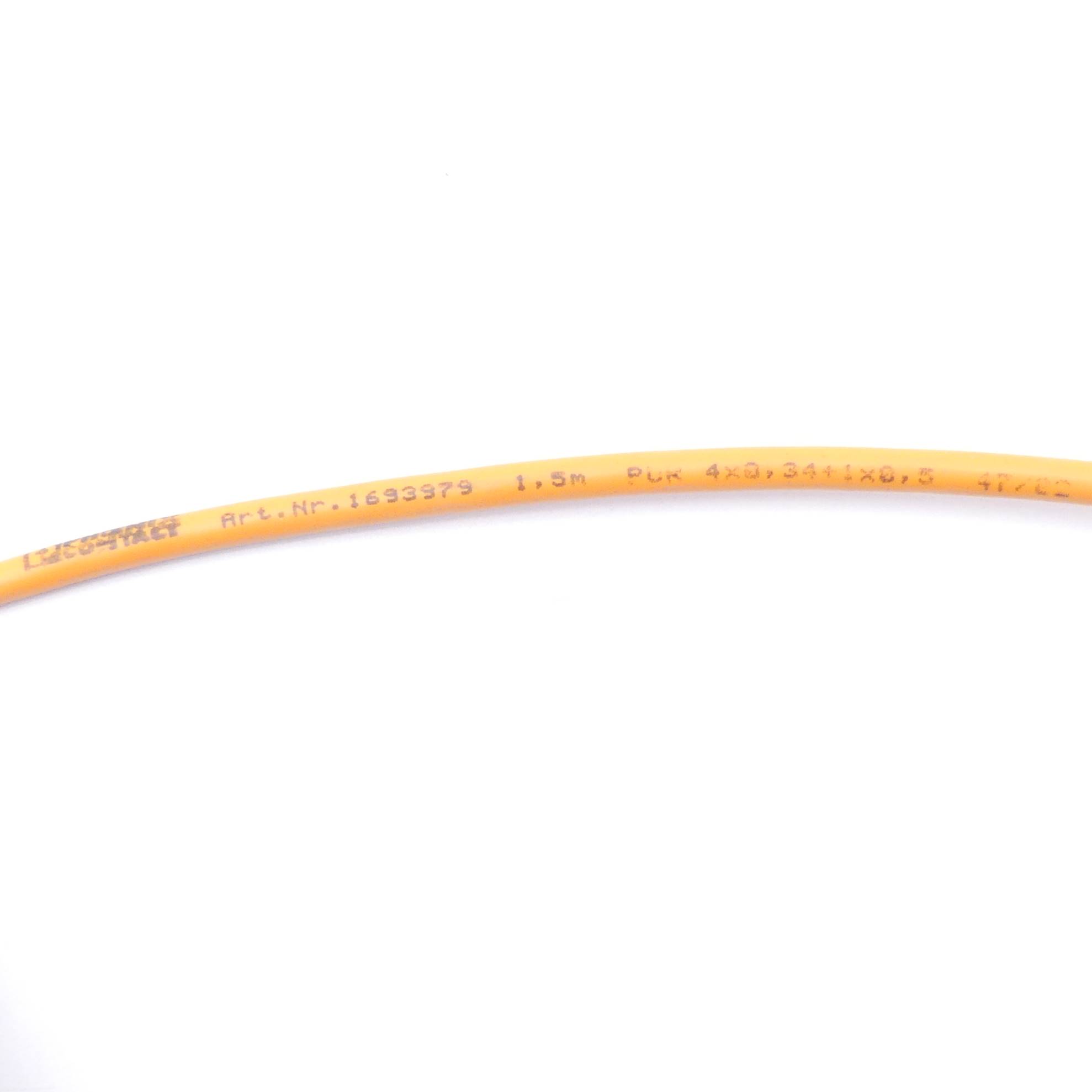Sensor/Actuator cable - SAC-5P-M12MS/ 1,5-PUR/M12FR3LVW