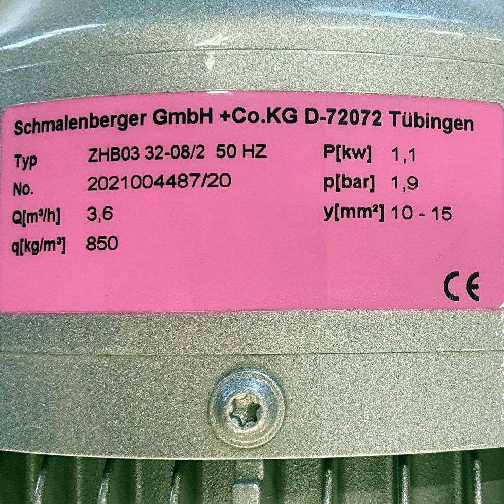 Mehrstufige Hochdruck-Kreiselpumpe ZHB03 32-08/2 