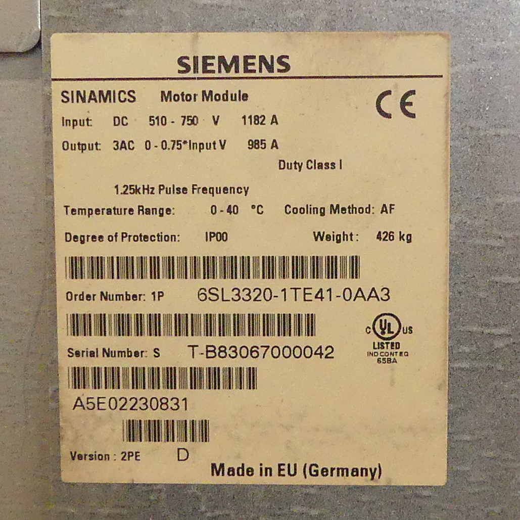 SINAMICS Single Motor-Module 
