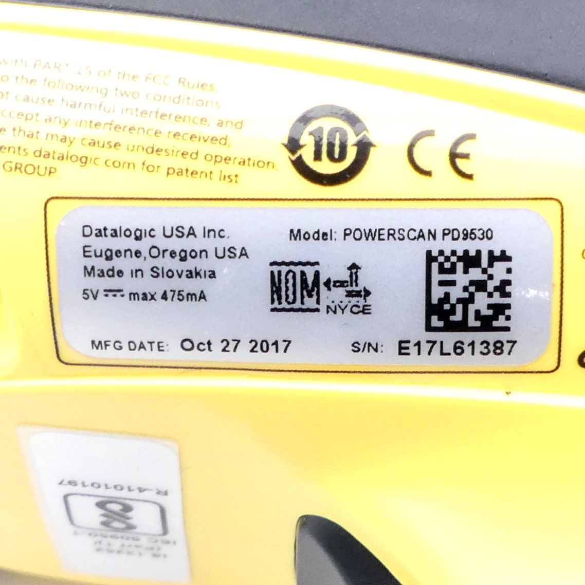 Barcode-Handscanner RS232 KCC-CRM-DL2-PD9530 