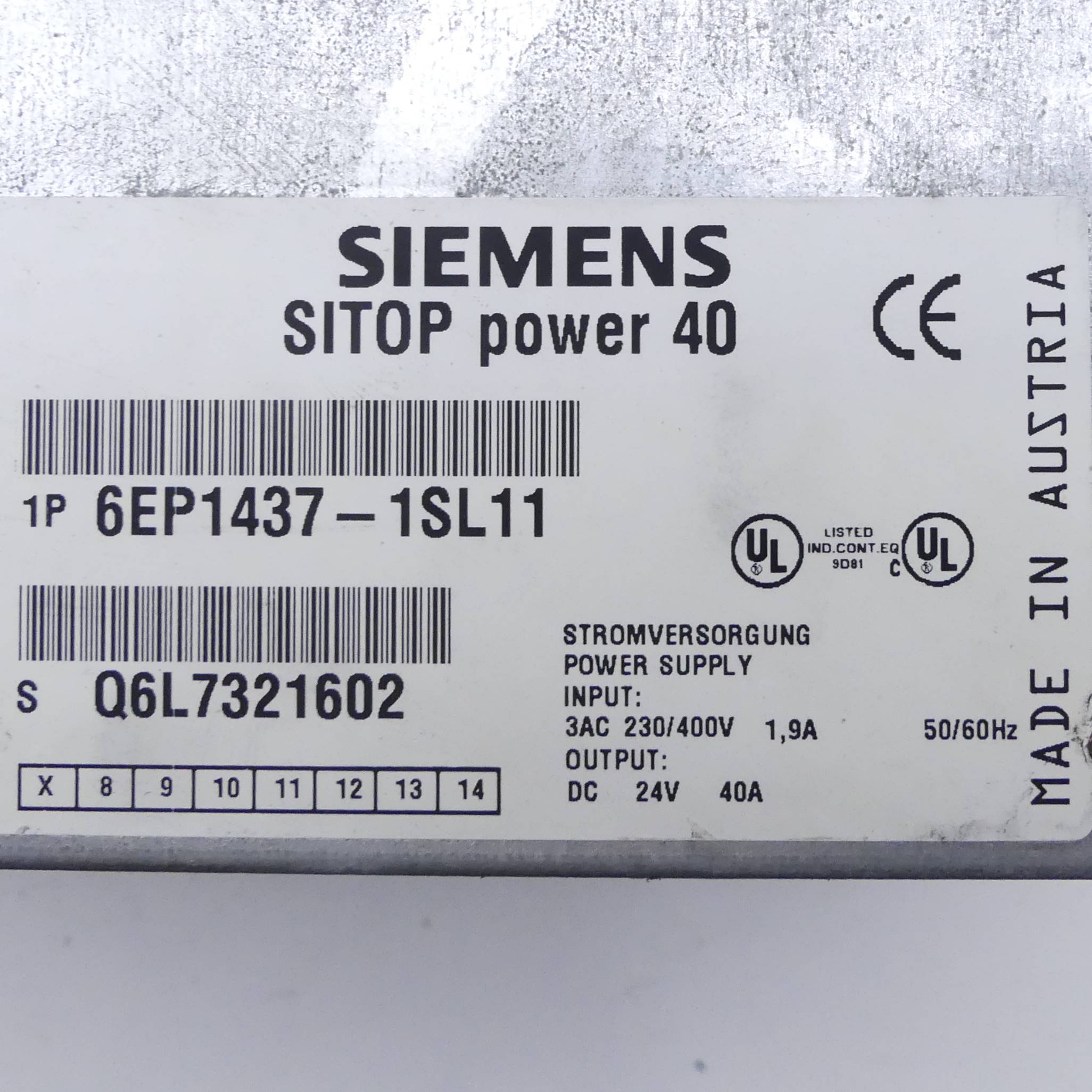 Netzgerät SITOP Power 40 