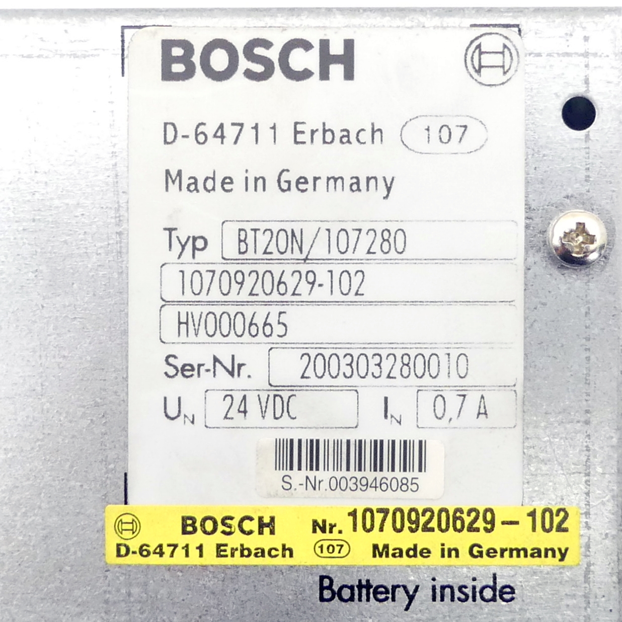 Bedienterminal BT20N/107280