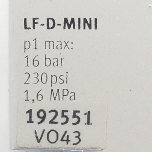 Pneumatik FIlter LF-D-MINI 