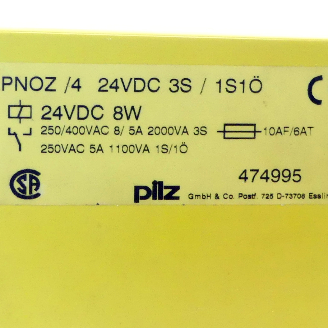 Safety relay PONZ/4
