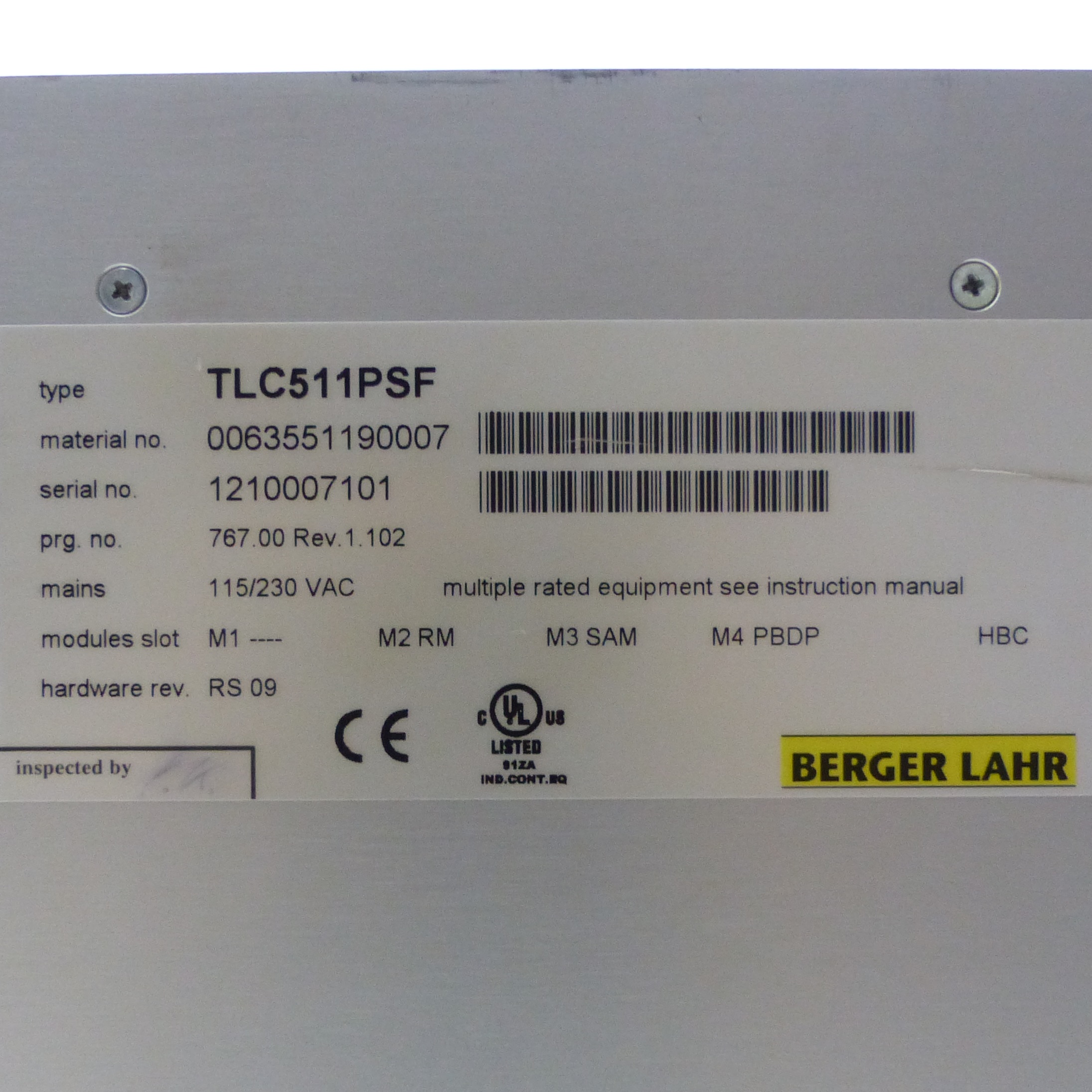 Twin Line Servo Drive TLC511PSF 