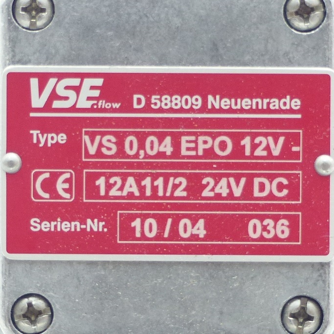 Flowmeter VS 0,04 EPO 