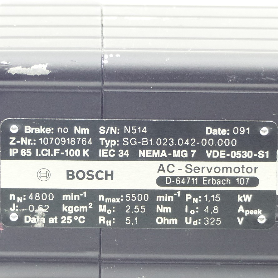 AC-Servomotor SG-B1.023.042-00.000