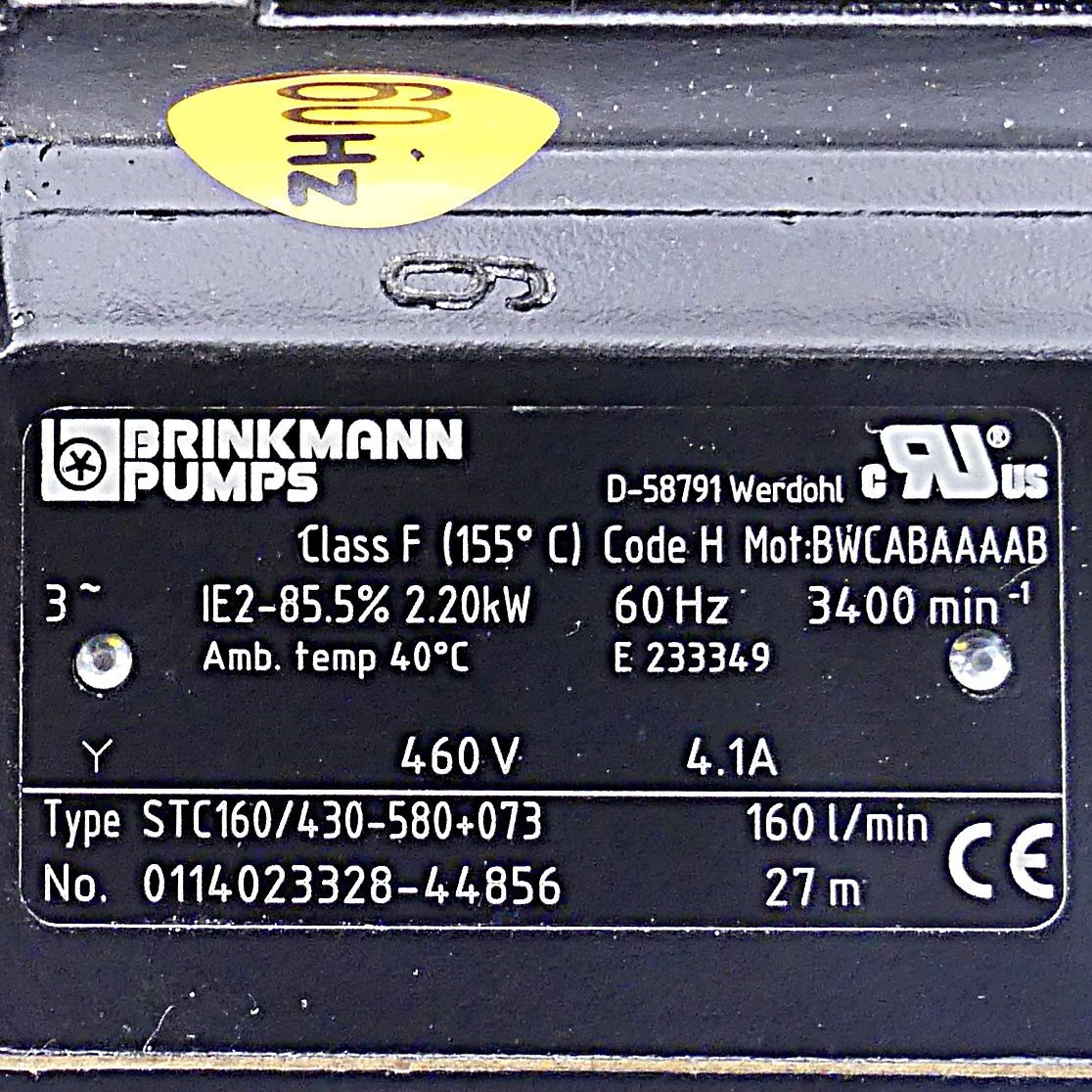 Submersible pump  STC160/430-580+073 