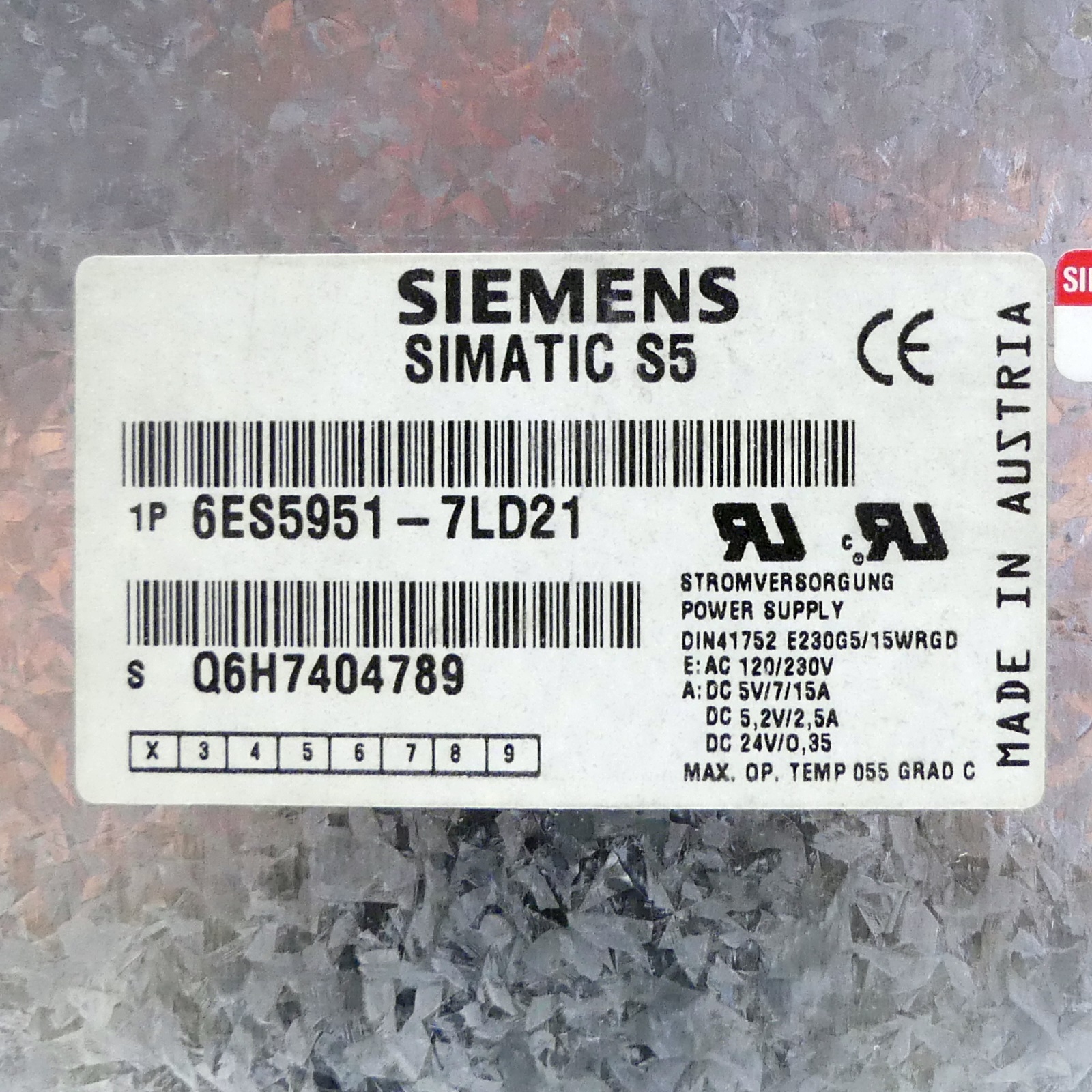 Stromversorgung Simatic S5 