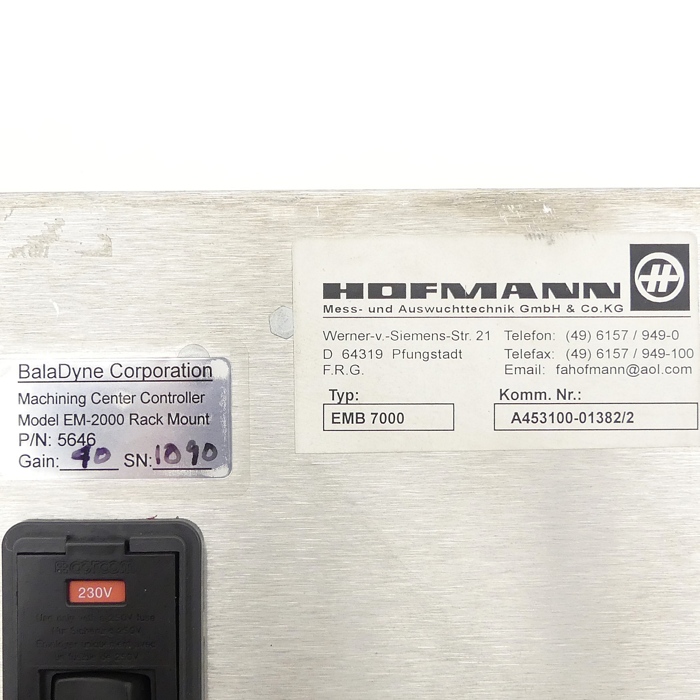 Machining center controller EM-2000 Rack Mount