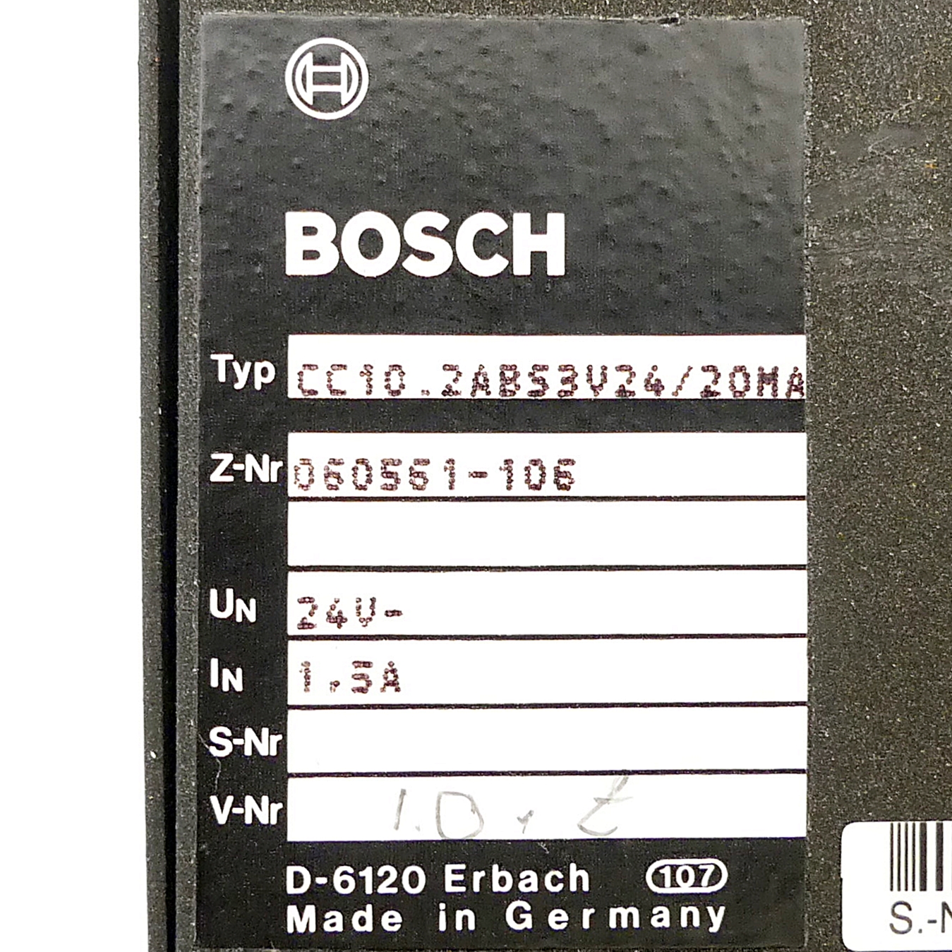 Baugruppe CC10.2ABS3V24/20MA 