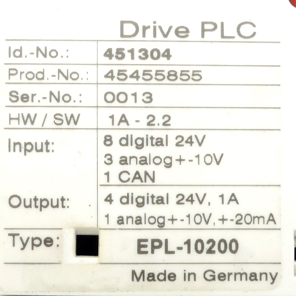 Extension Board 01 / EPZ-10201 EPL-10200 Used
