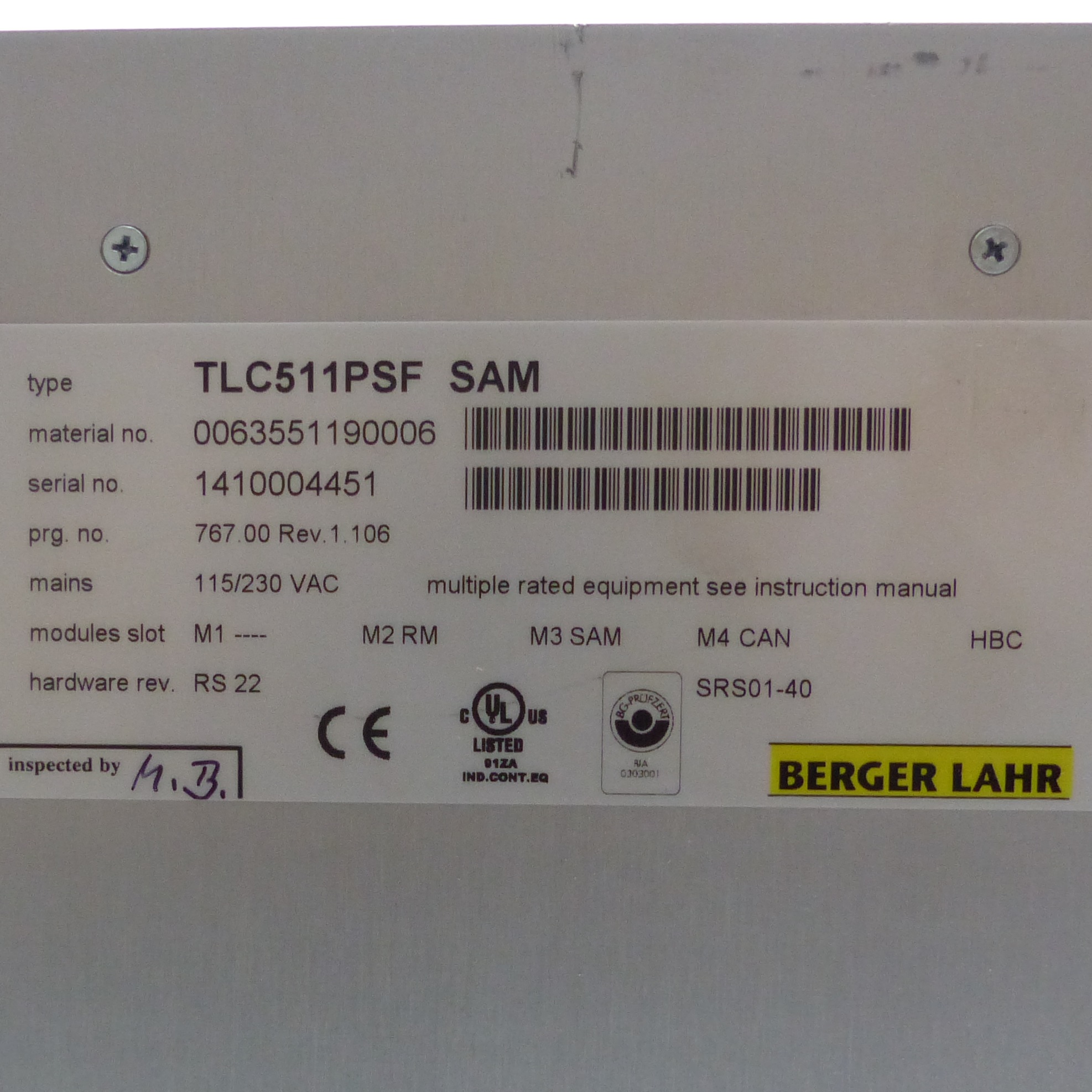 Twin Line Servo Drive TLC511PSF SAM  Neuwertig