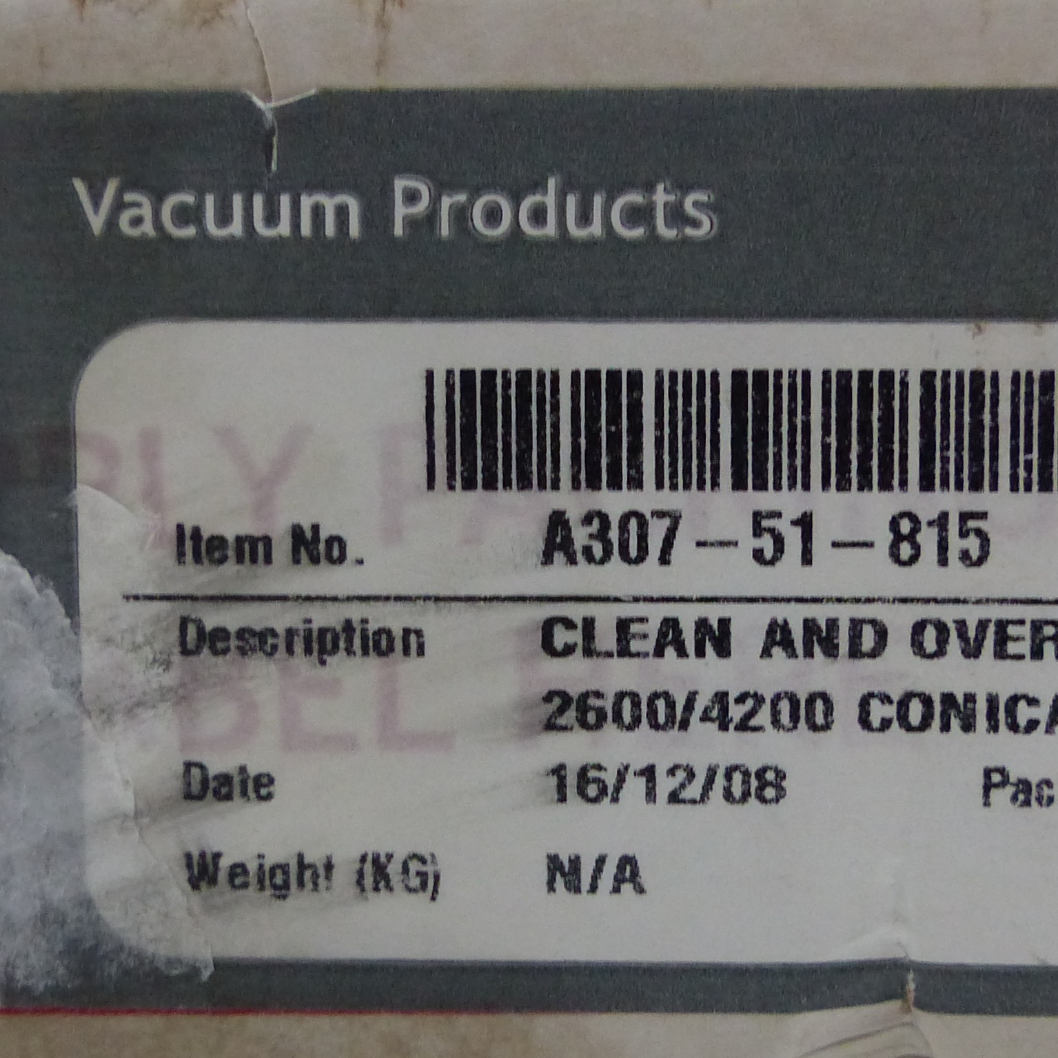 Gasket Kit A307-51-815 