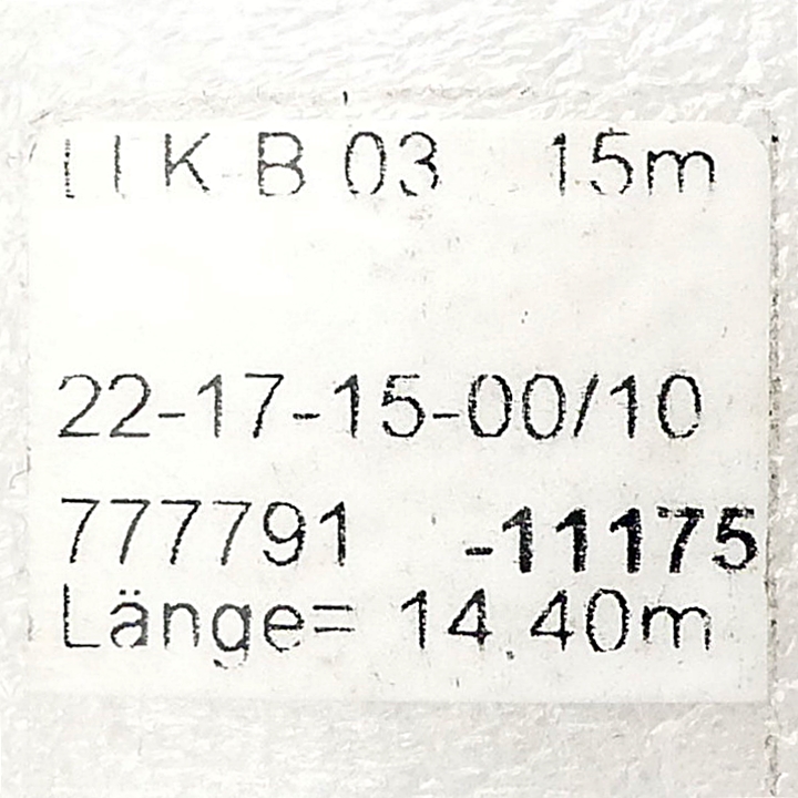 Laserlichtkabel LLK-B 03 15m 