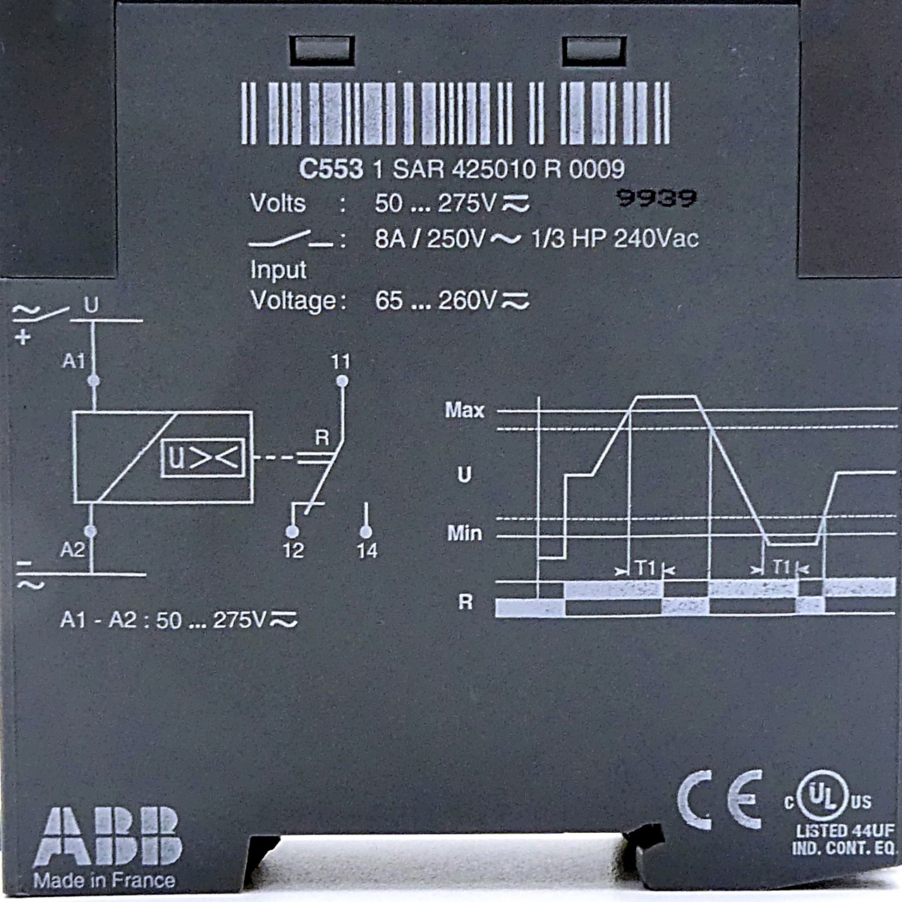Electronic measuring and monitoring relay C553 