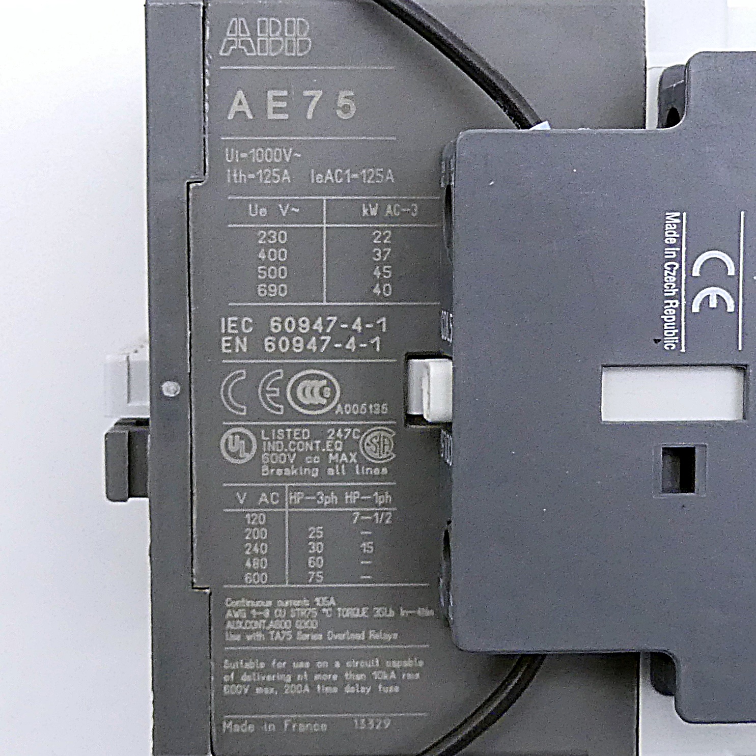 Power contactor AE75-30-11 New FS