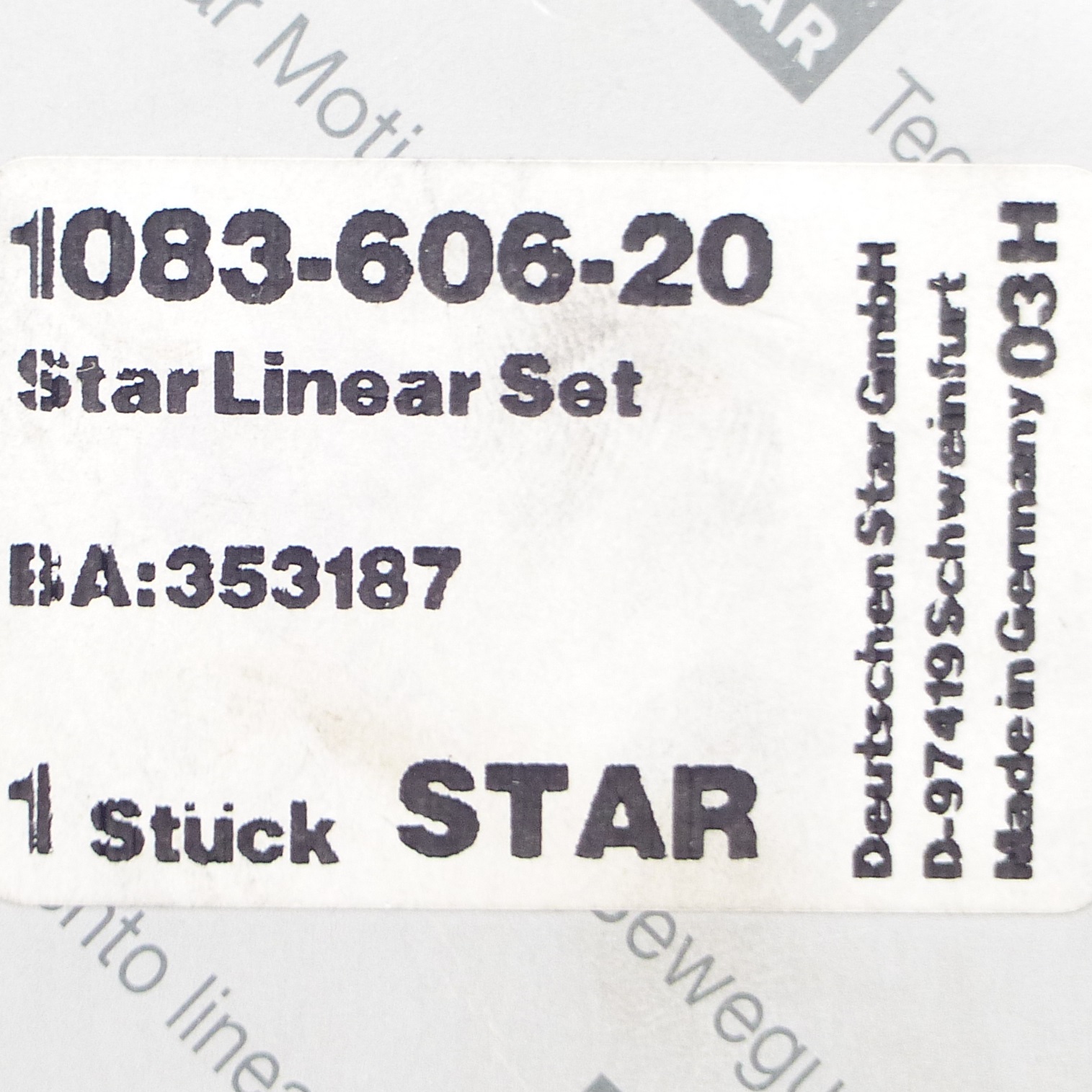Star Linear Set BA: 353187 
