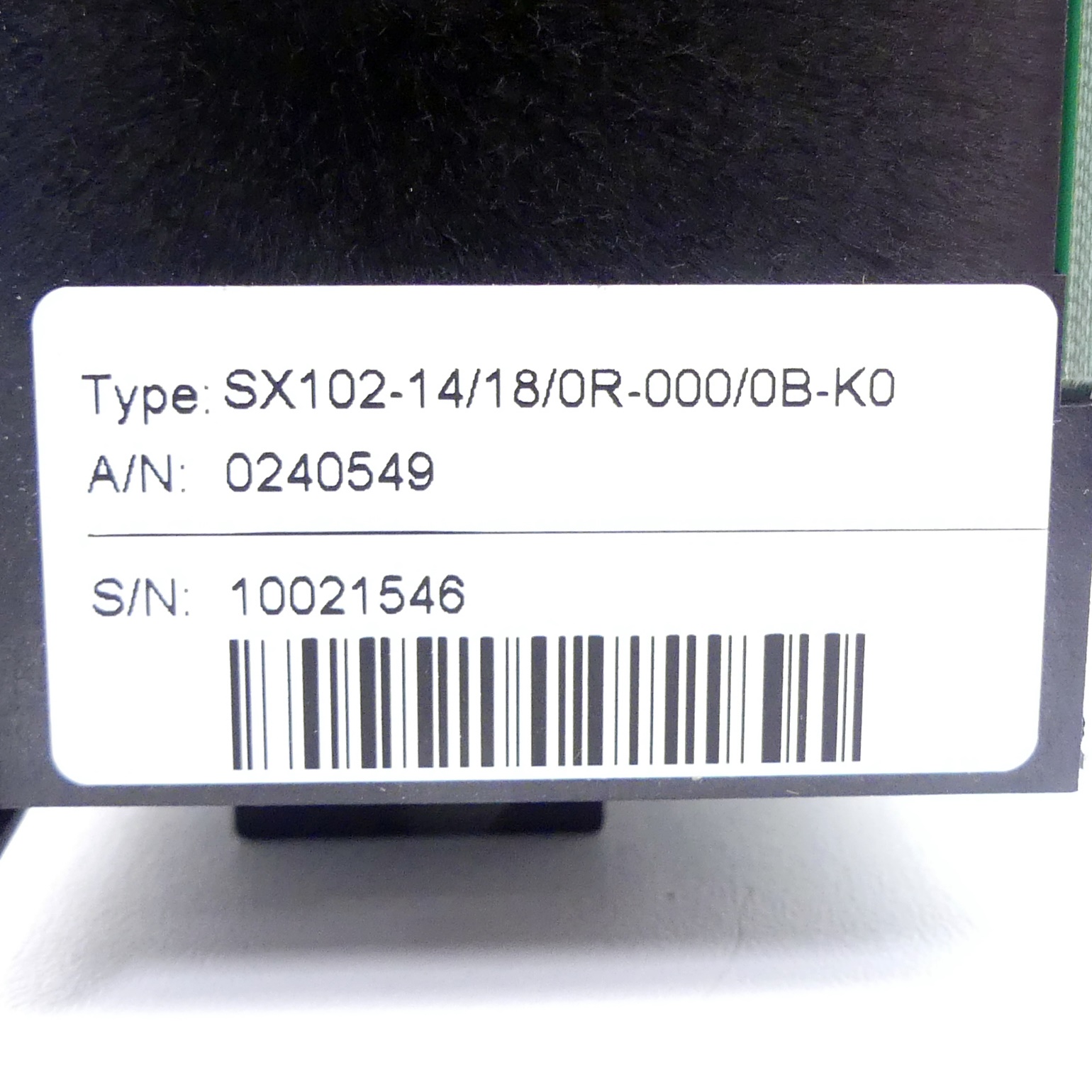 Textanzeige SX102-14/18/0R-000/0B-K0
