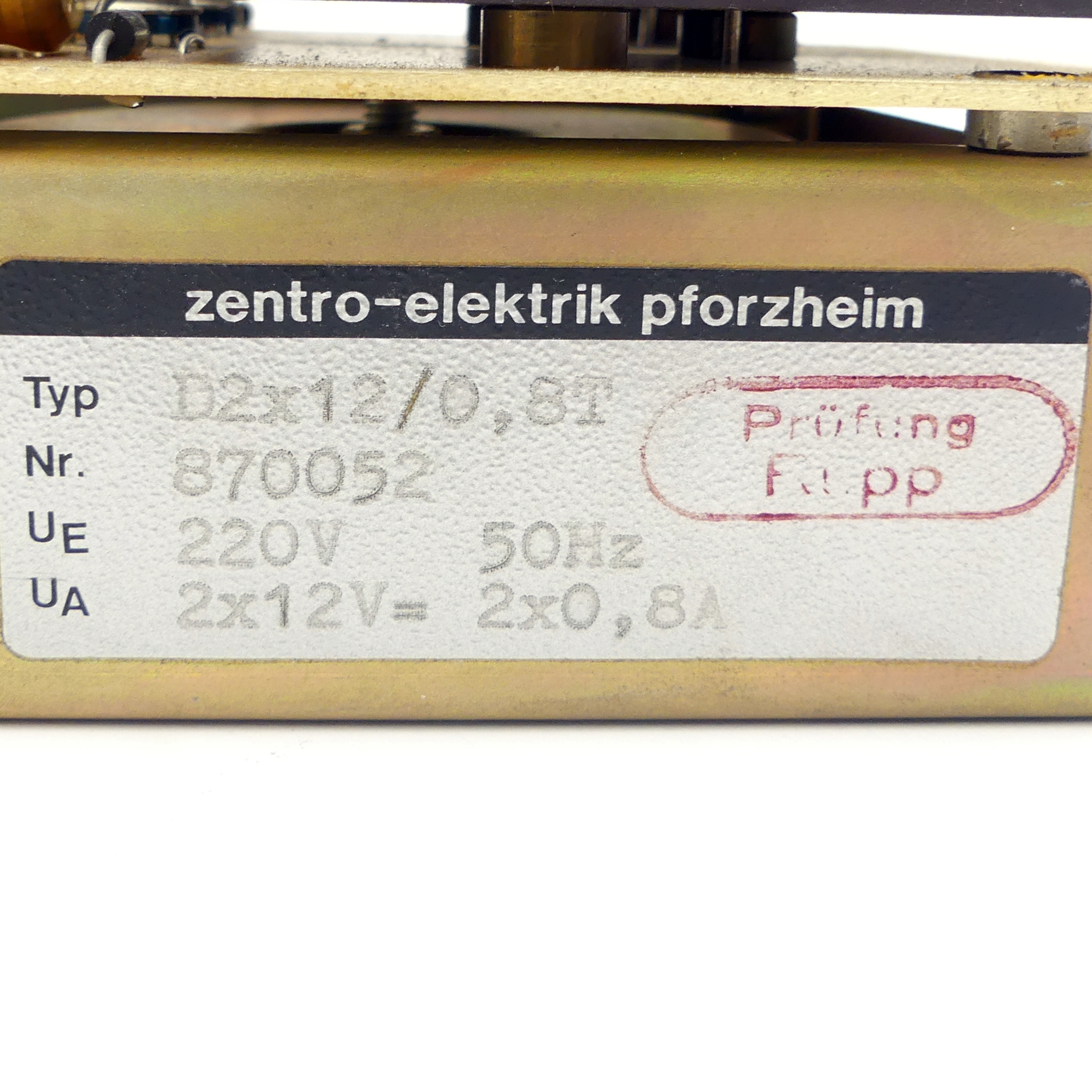 power supply D2x12/0,81