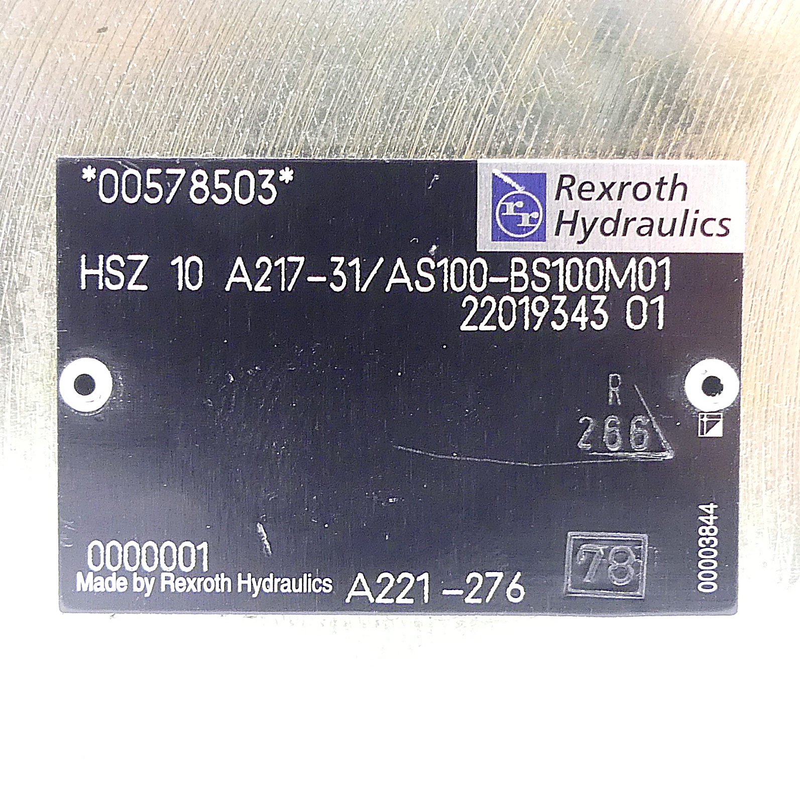Intermediate plate HSZ 10 A217-31/AS100-BS100M01 