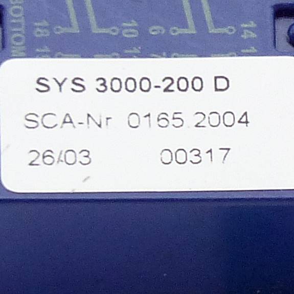PC BOARD SYS 3000-200 D  New FS