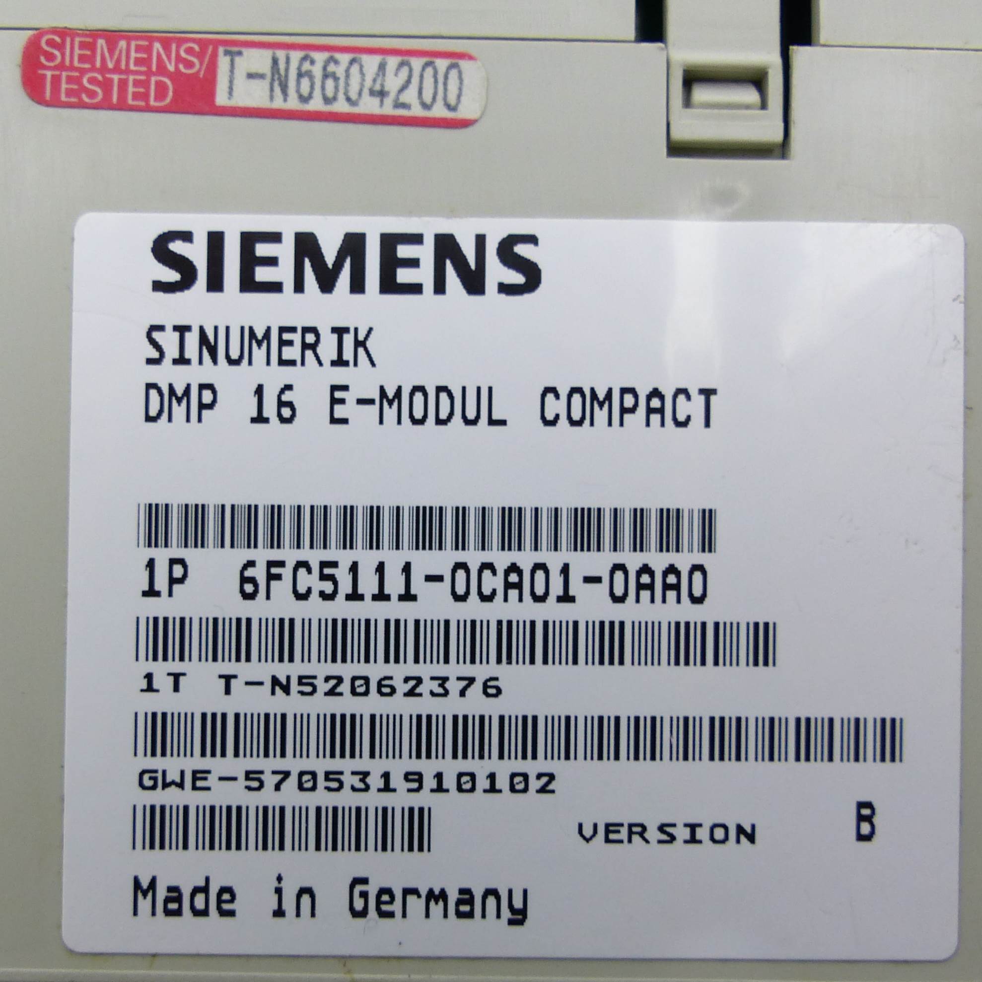 Sinumerik DMP 16 Compact Module  