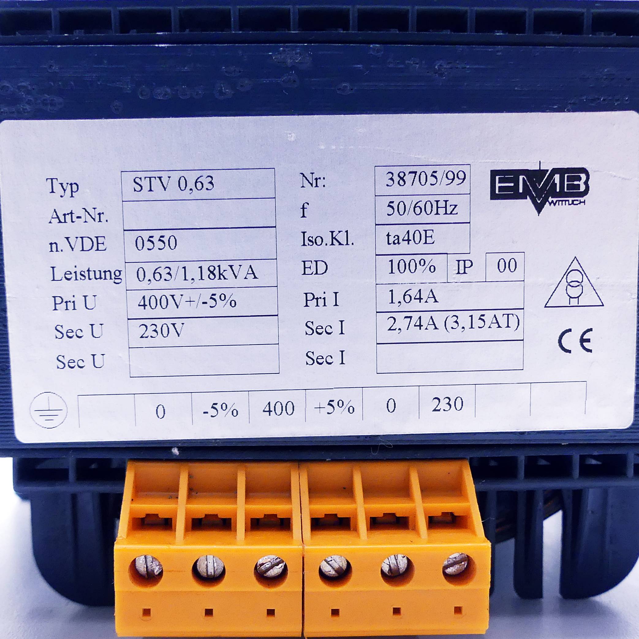 Transformator STV 0,63 