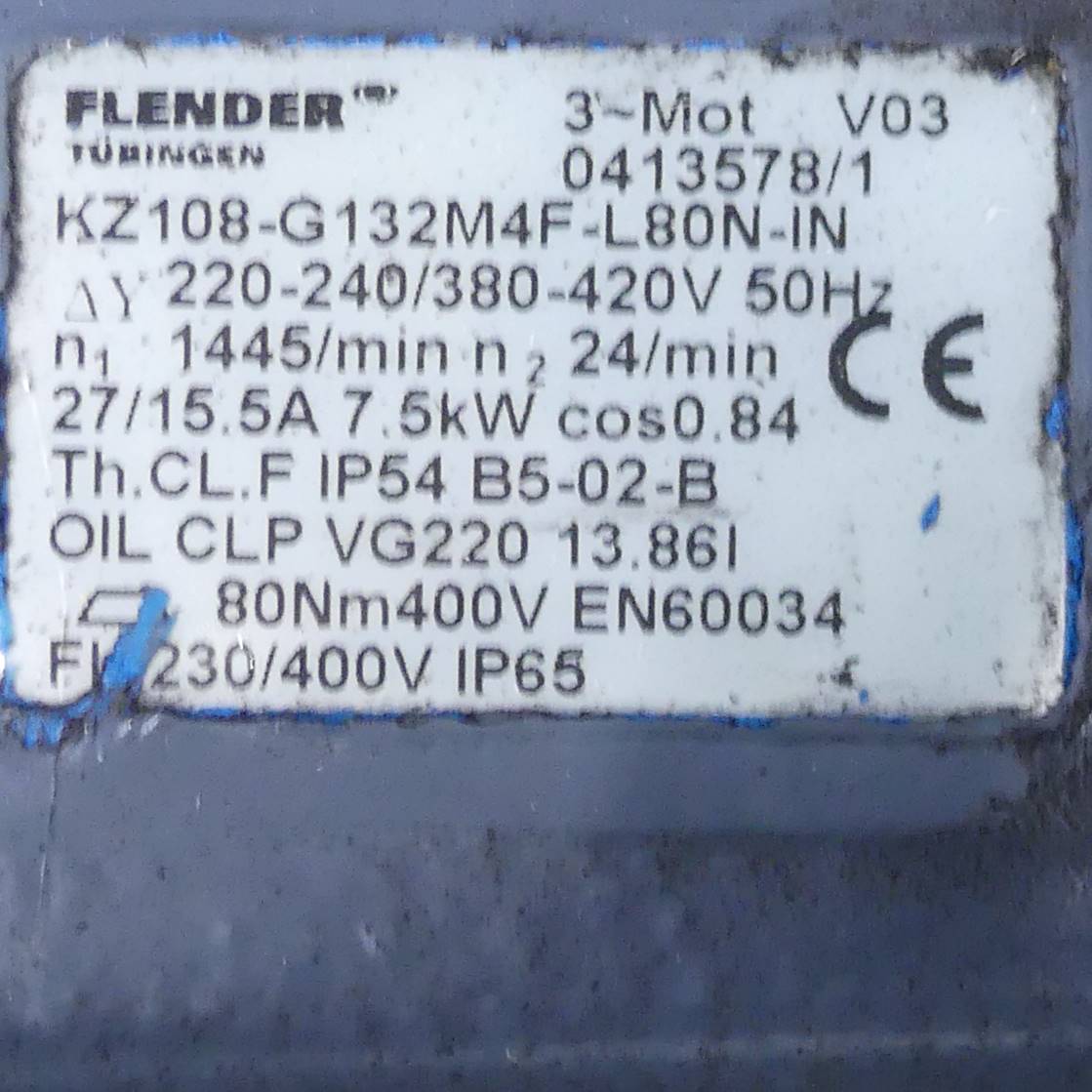 Getriebemotor mit Bremse 0413578/1
