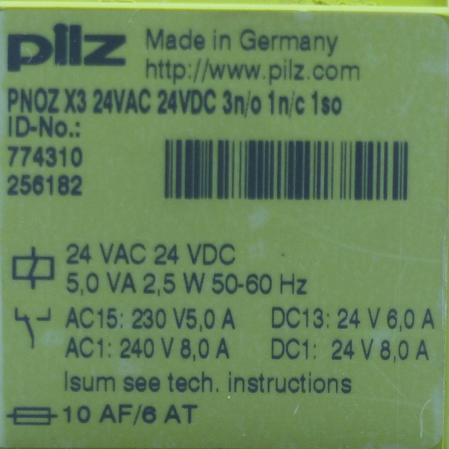 NOT-AUS-Schaltgerät PNOZ X3  