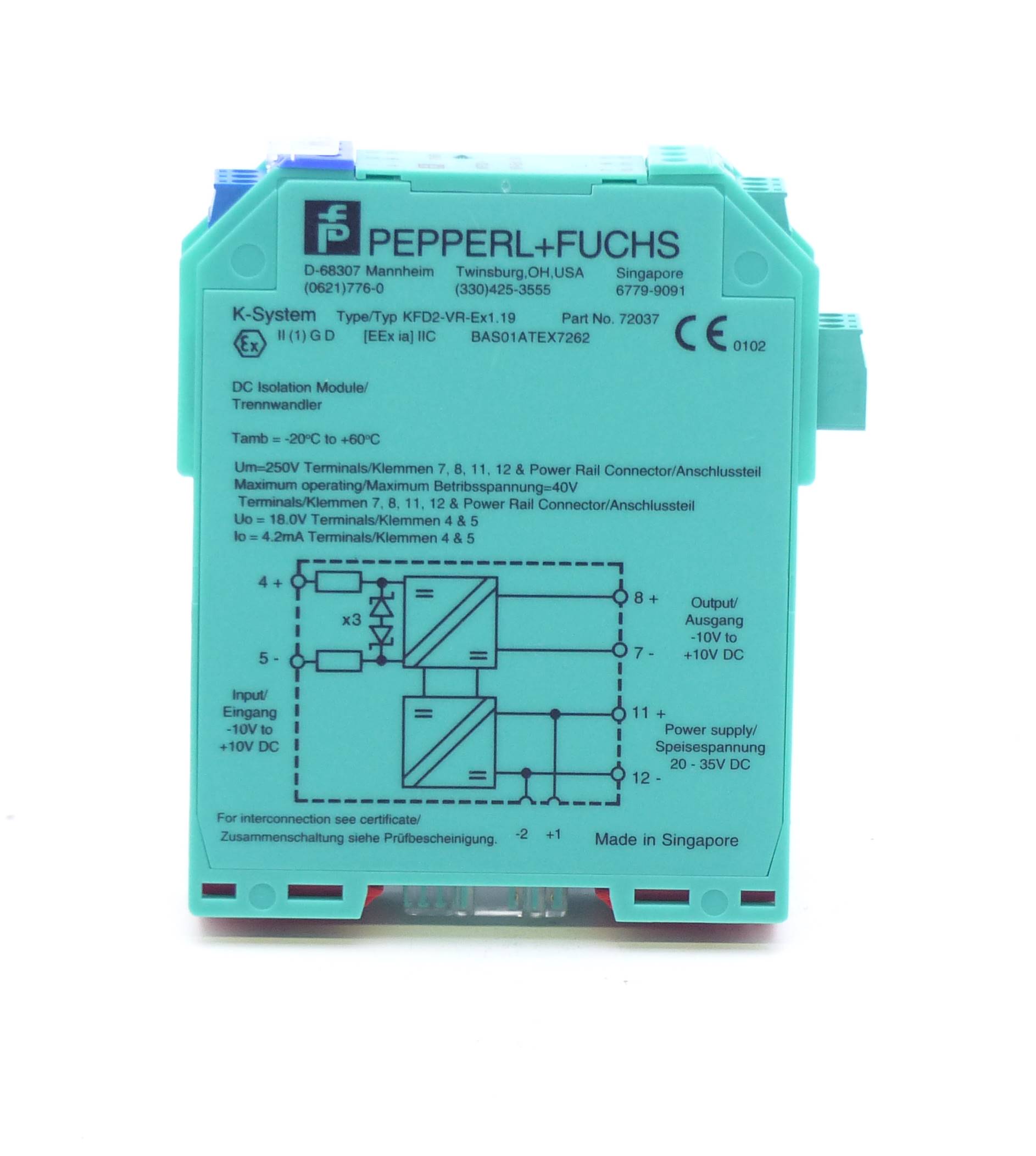 Universal Temperature Converter KFD2-VR-Ex1.19