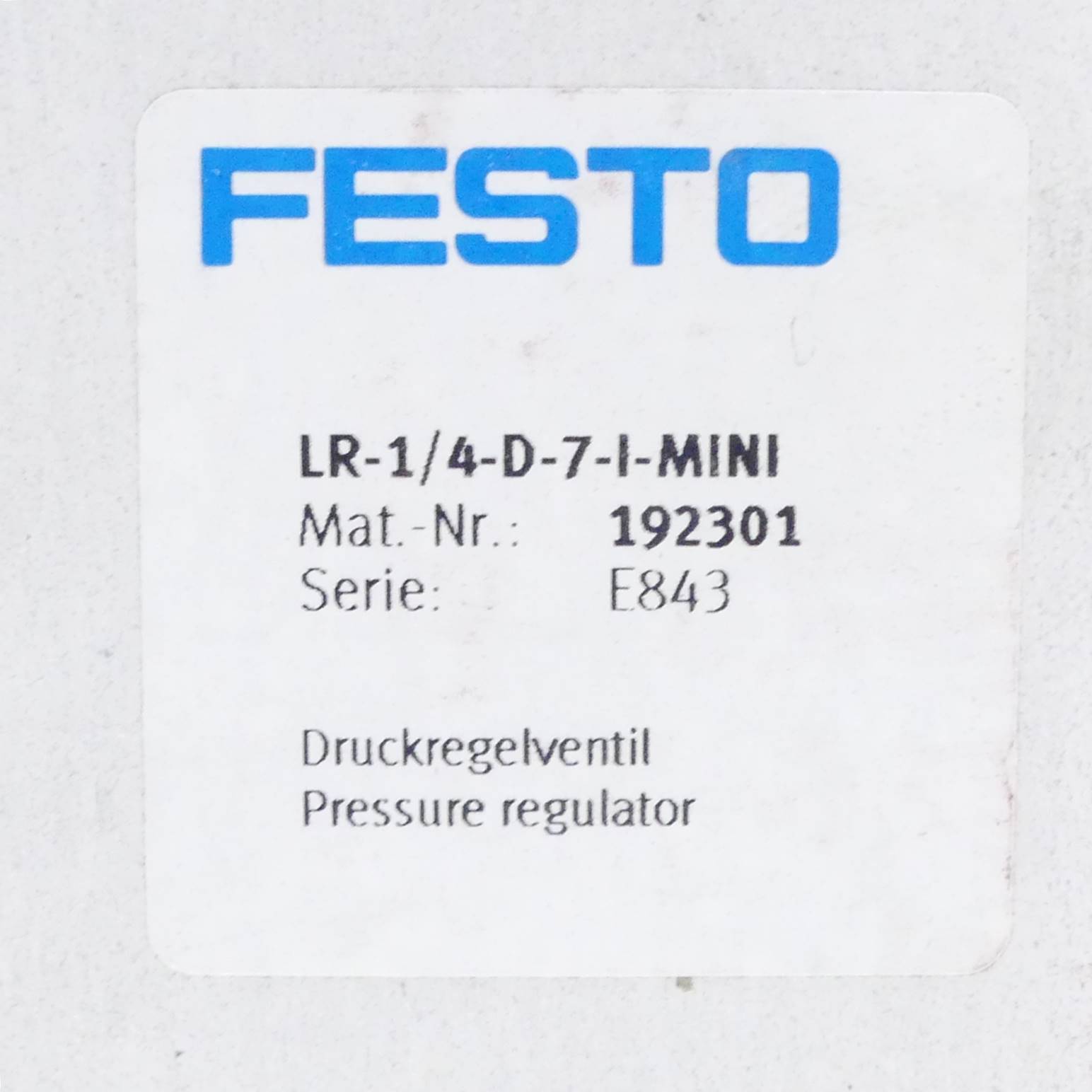 Pressure regulator LR-1/4-D-7-I-MINI 