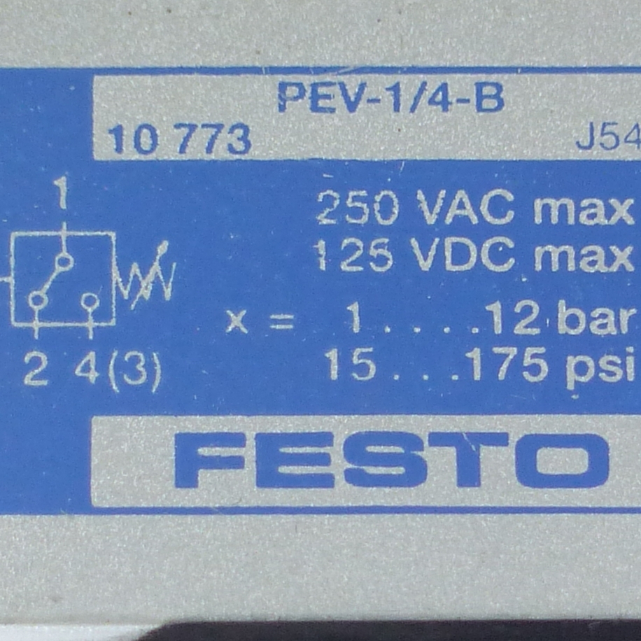 Pressure Switch PEV-1/4-B