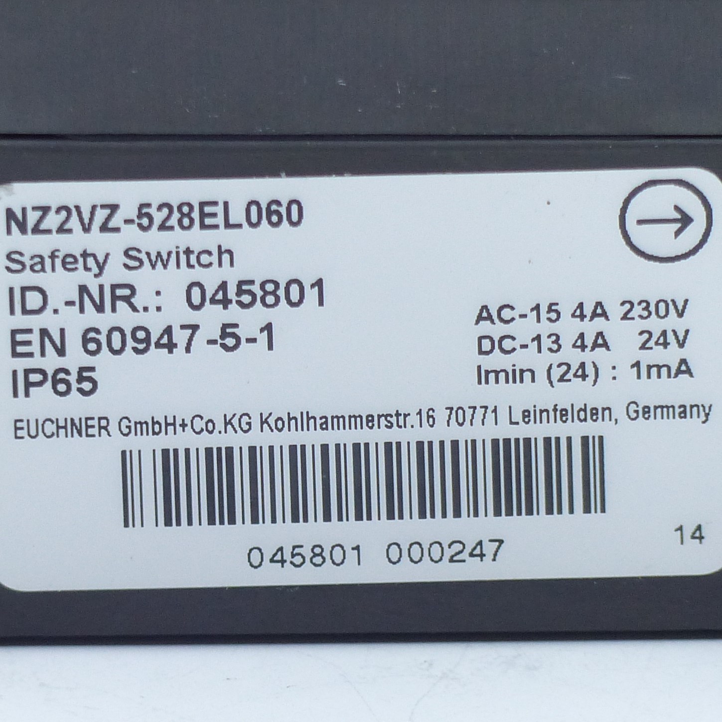 Sicherheitsschalter NZ2VZ-528EL060 