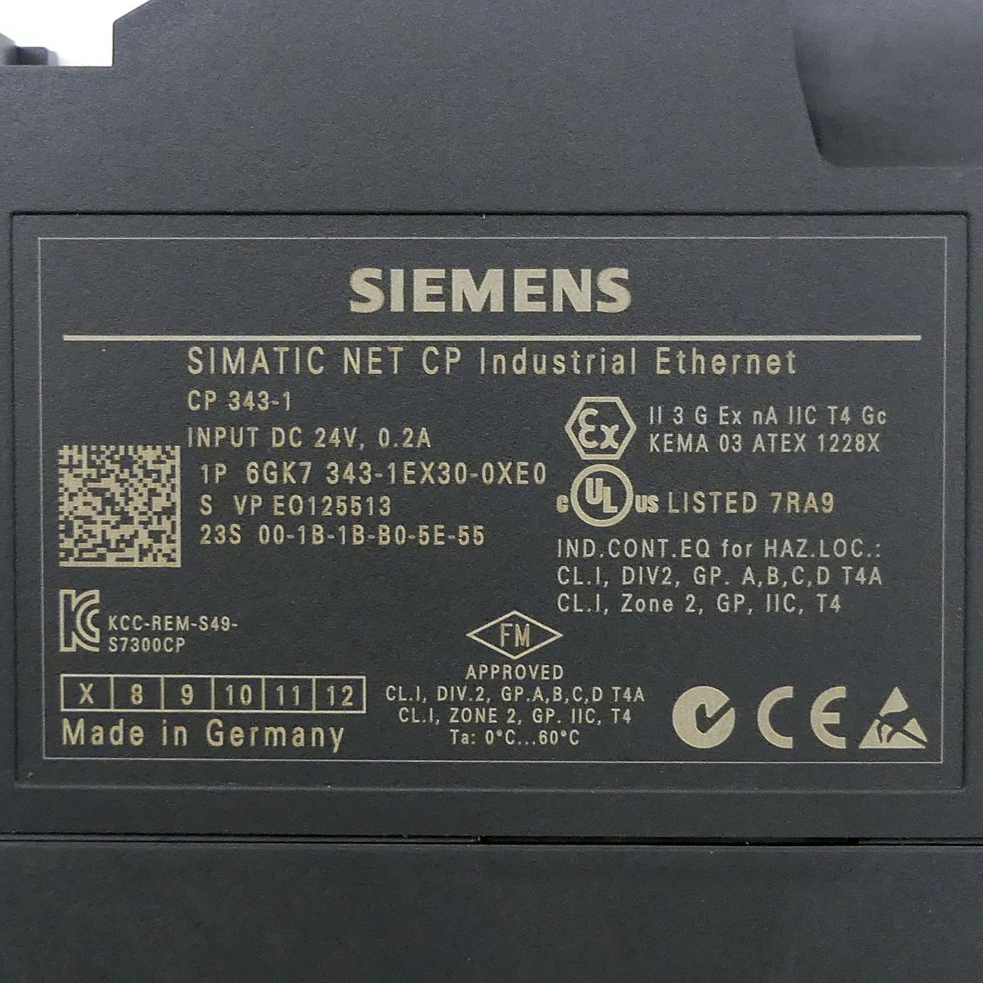 Simatic Net S7 Communication Processor CP 343-1