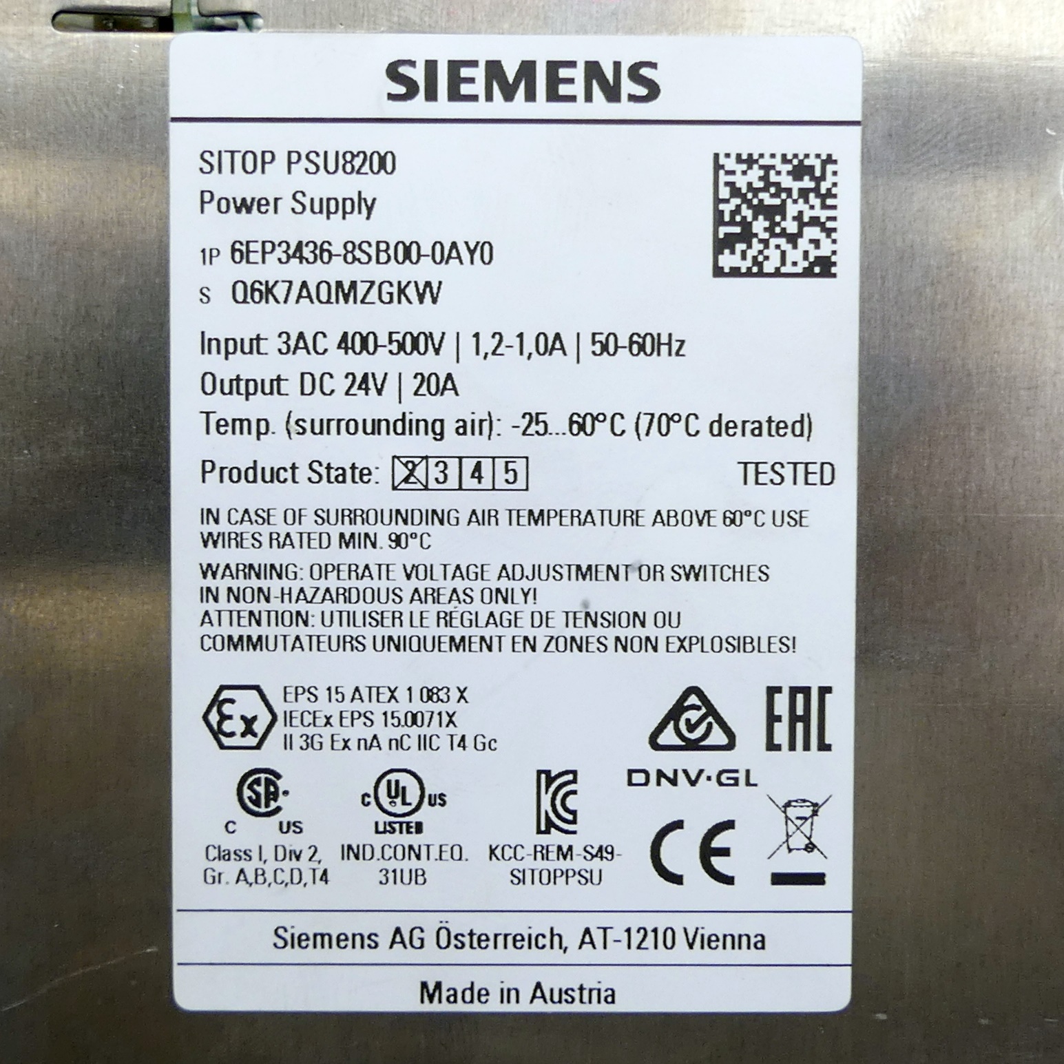 Power Supply SITOP PSU8200  