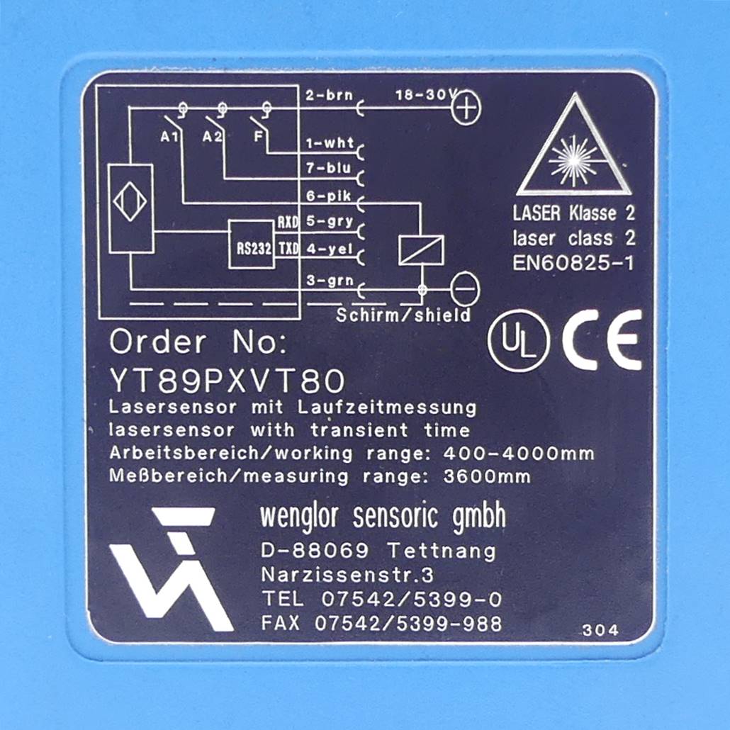 Lasersensor mit Laufzeitmessung 