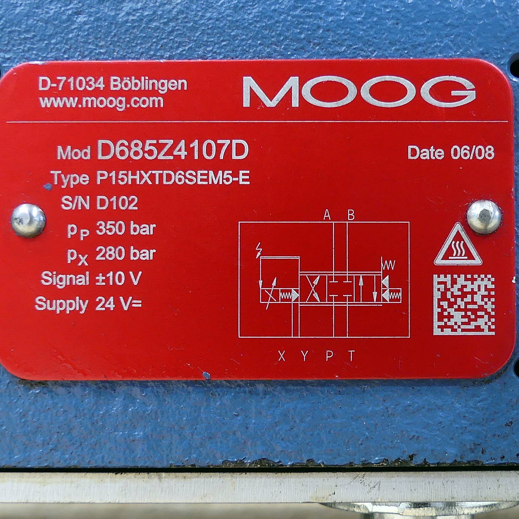 Two-stage proportional valve D685Z4107D 