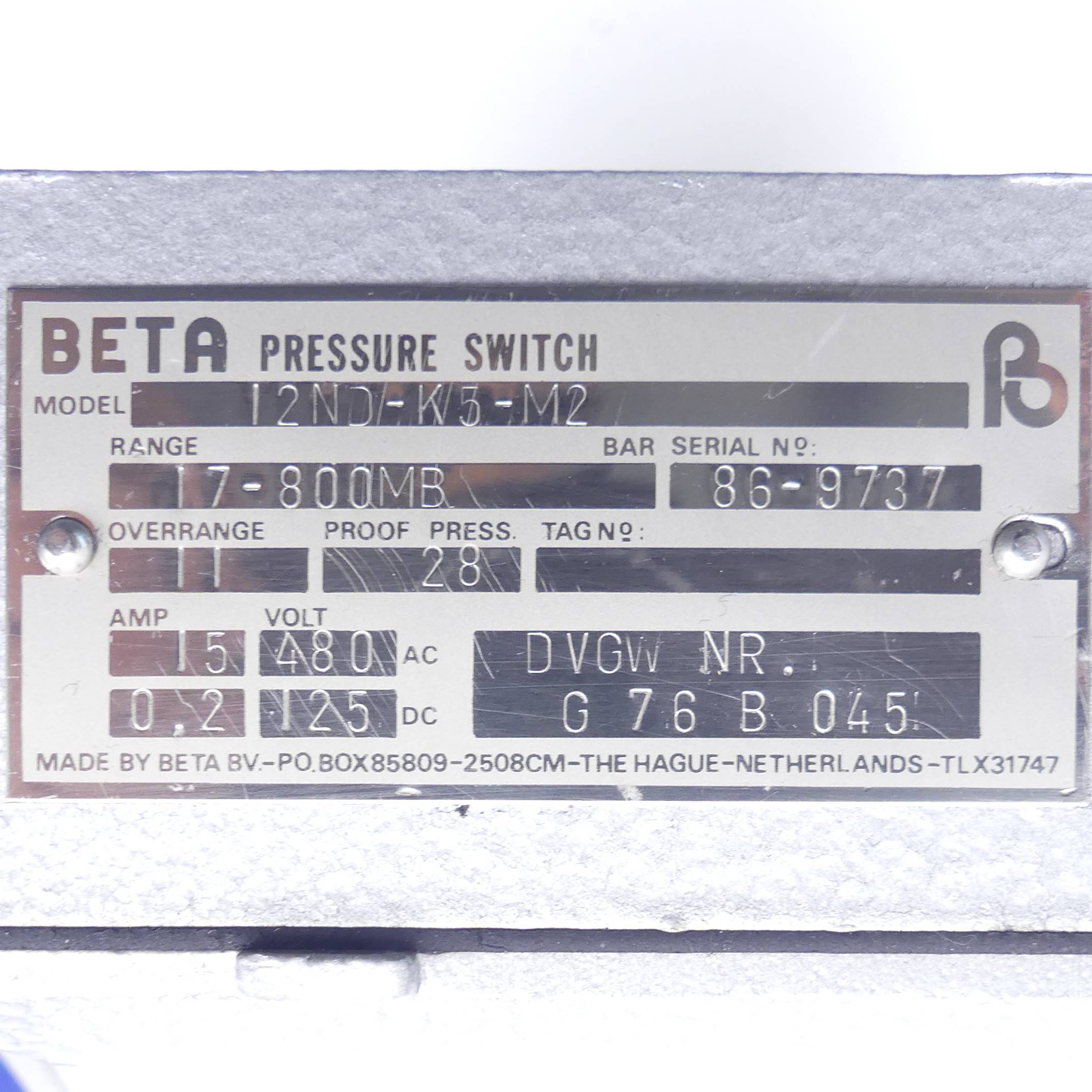 Pressure Switch 