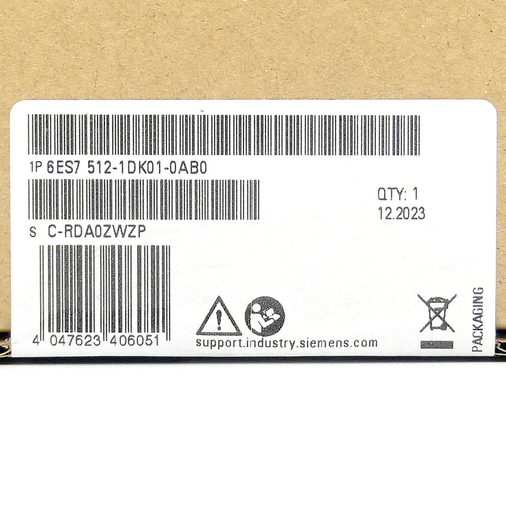 SIMATIC DP central processing unit with work memory  