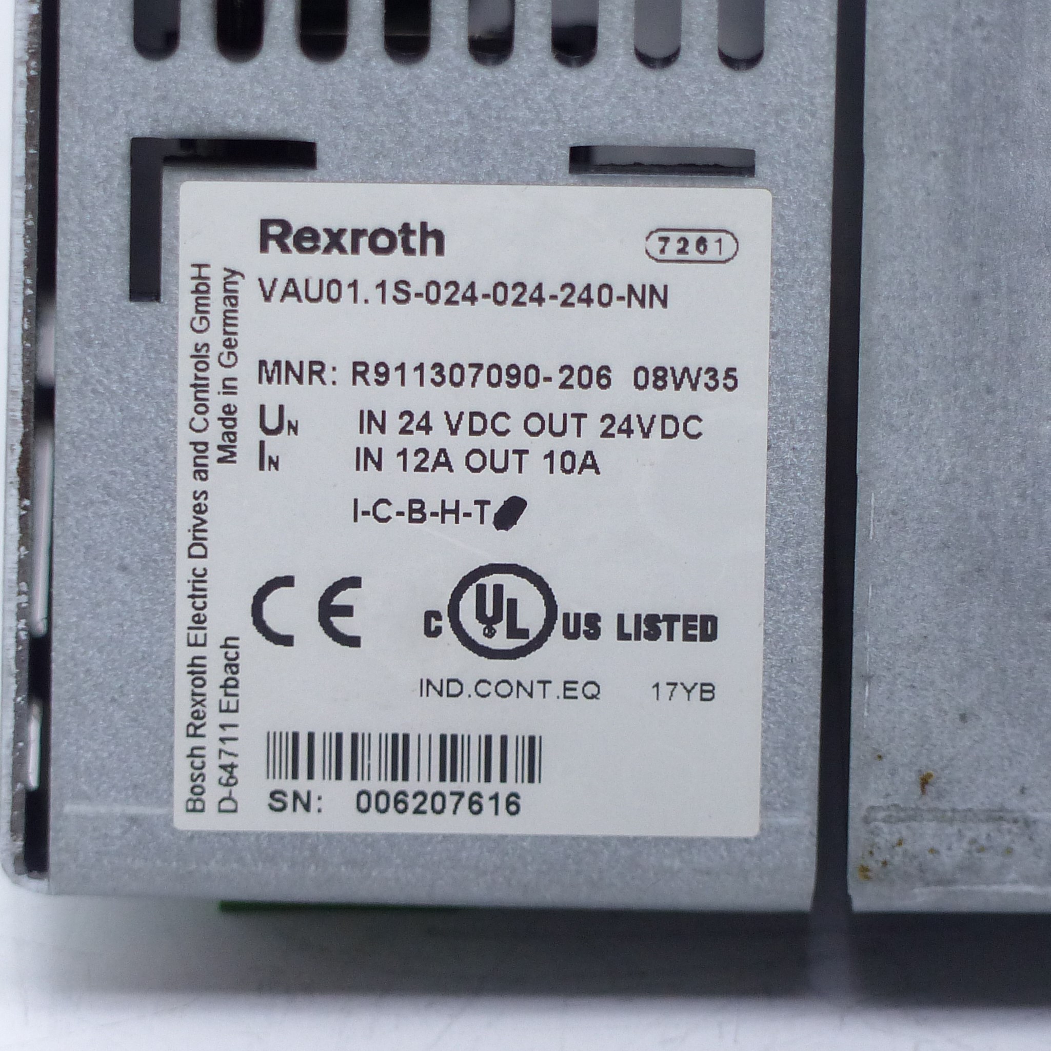 Unterbrechungsfreie Stromversorgung VAU01.1S-024-024-240-NN