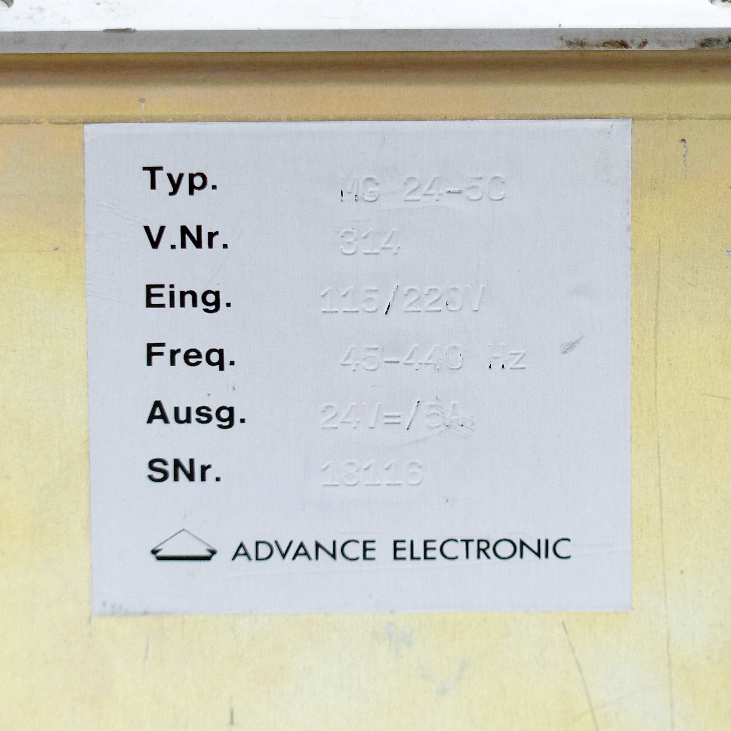 Power Supply Unit MG 24-5C 