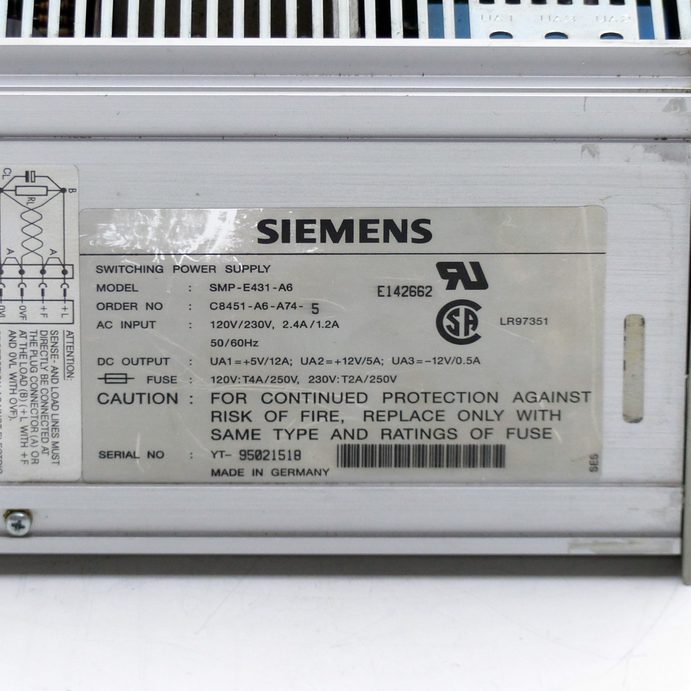 Power Supply Unit SMP-E431-A6 
