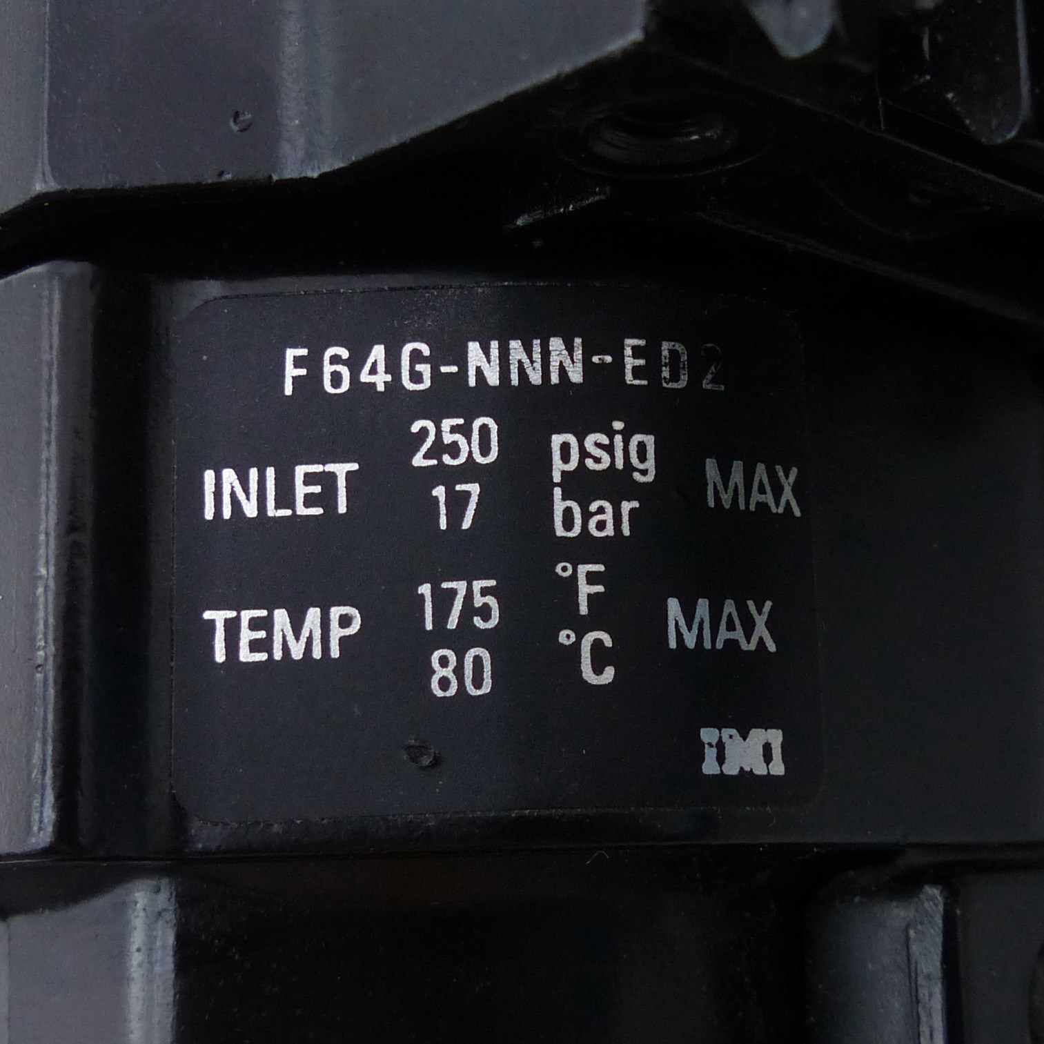 Pneumatic filter F64G-NN-ED2 