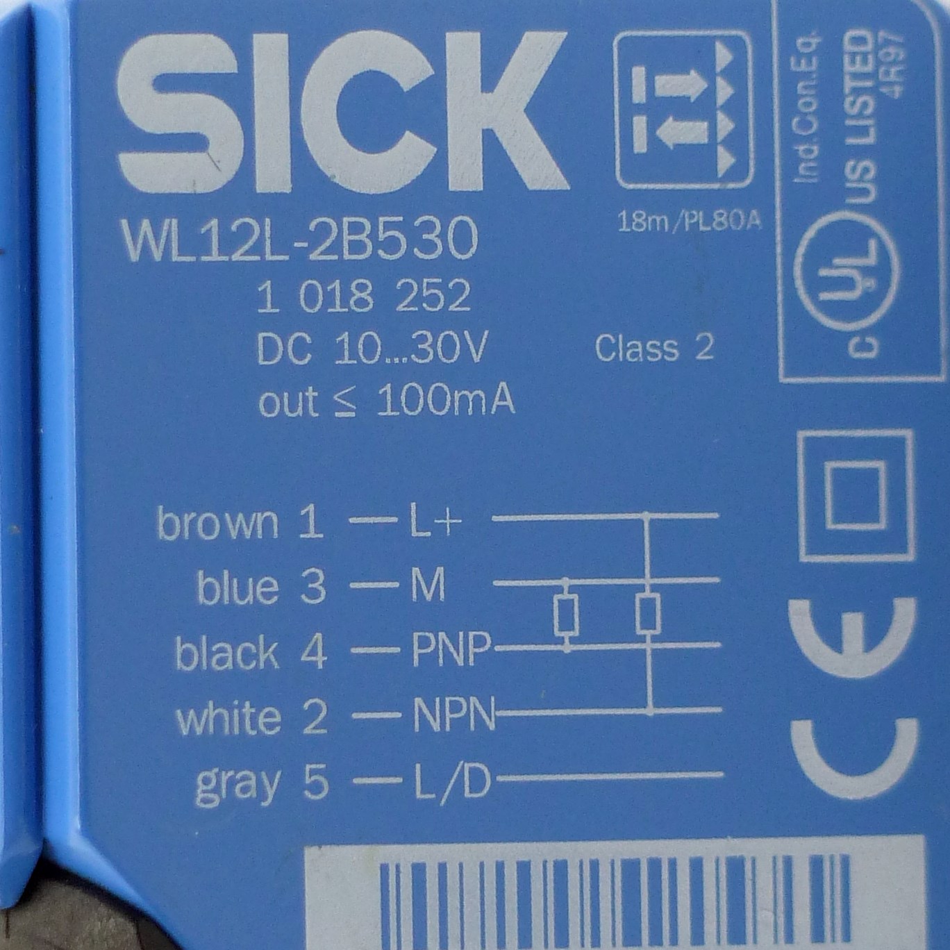 Photoelectric Sensor WL12L-2B530 New