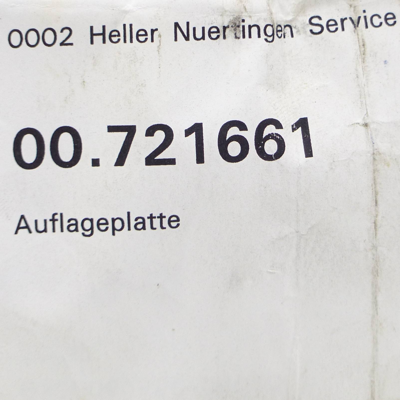 Auflageplatte 00.721661 