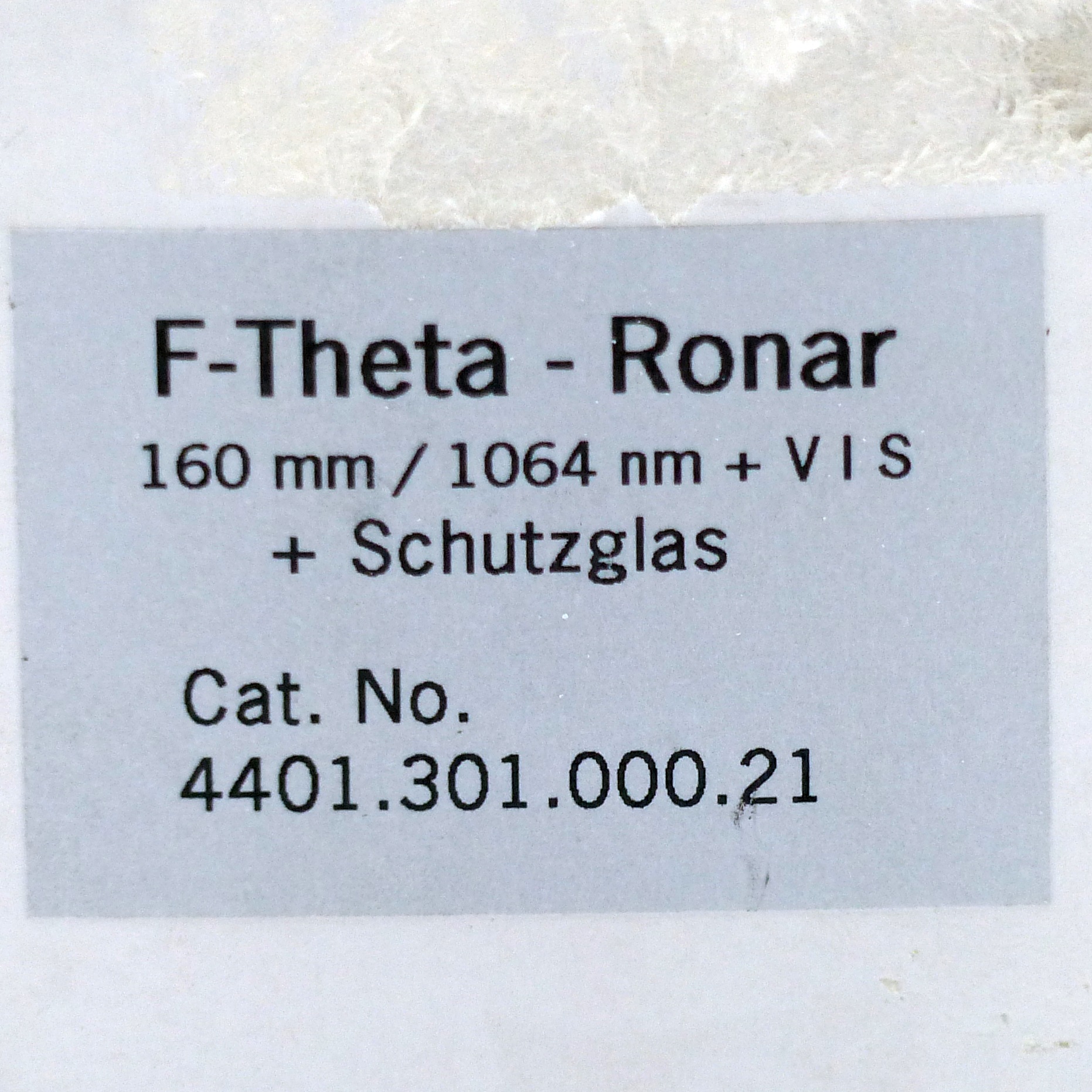 Planfeldlinse F-Theta-Ronar f=164 mm 